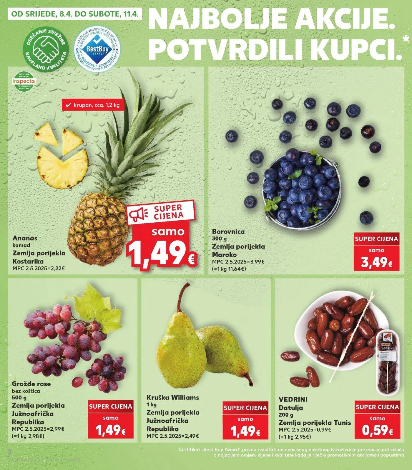 Katalog Kaufland katalog do 14.04.2026 od 8. travnja do 14. travnja 2026. - Pregled Stranica 2