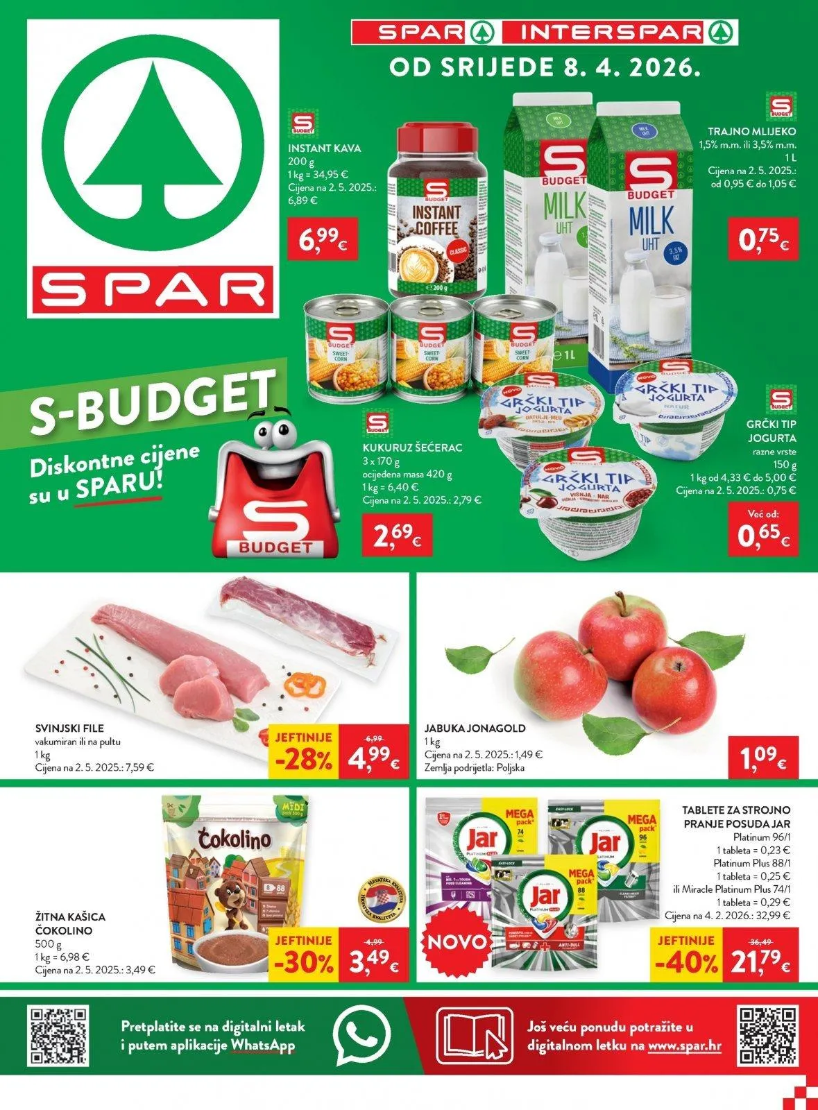 Katalog Spar katalog do 14.04.2026 od 8. travnja do 14. travnja 2026. - Pregled Stranica 1