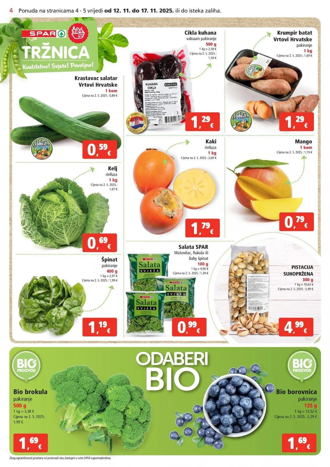 Katalog Spar katalog do 18.11.2025 od 12. studenoga do 18. studenoga 2025. - Pregled Stranica 4