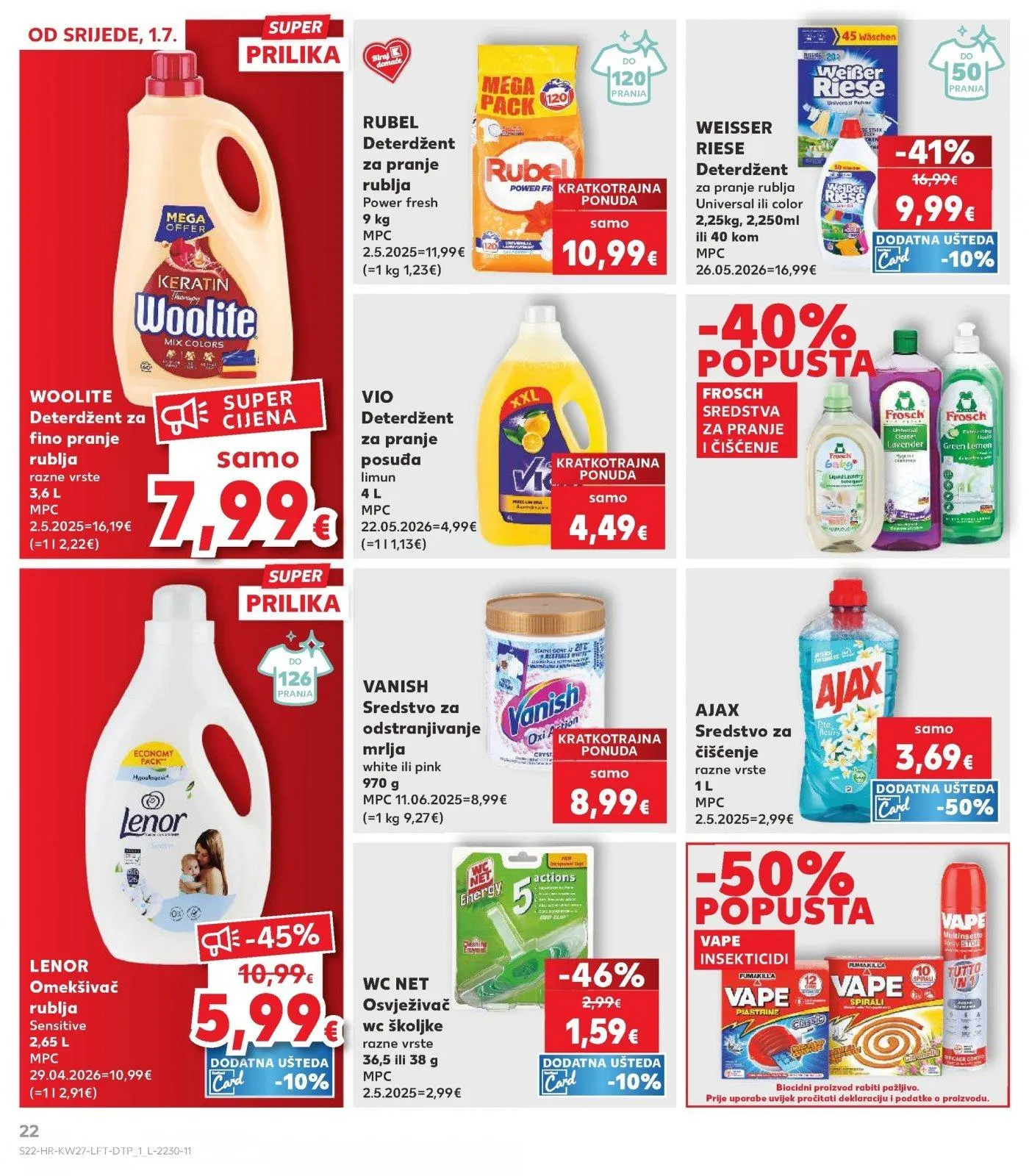 Katalog Kaufland katalog do 07.07.2026 od 1. srpnja do 7. srpnja 2026. - Pregled Stranica 22