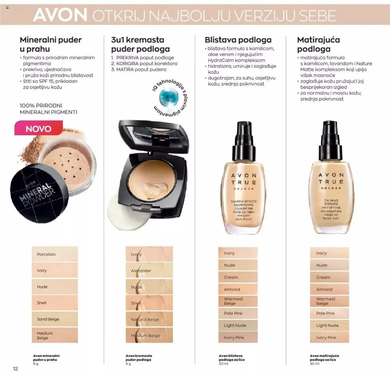 Katalog Avon katalog - Make-up vodič od 12. siječnja do 6. veljače 2024. - Pregled Stranica 12
