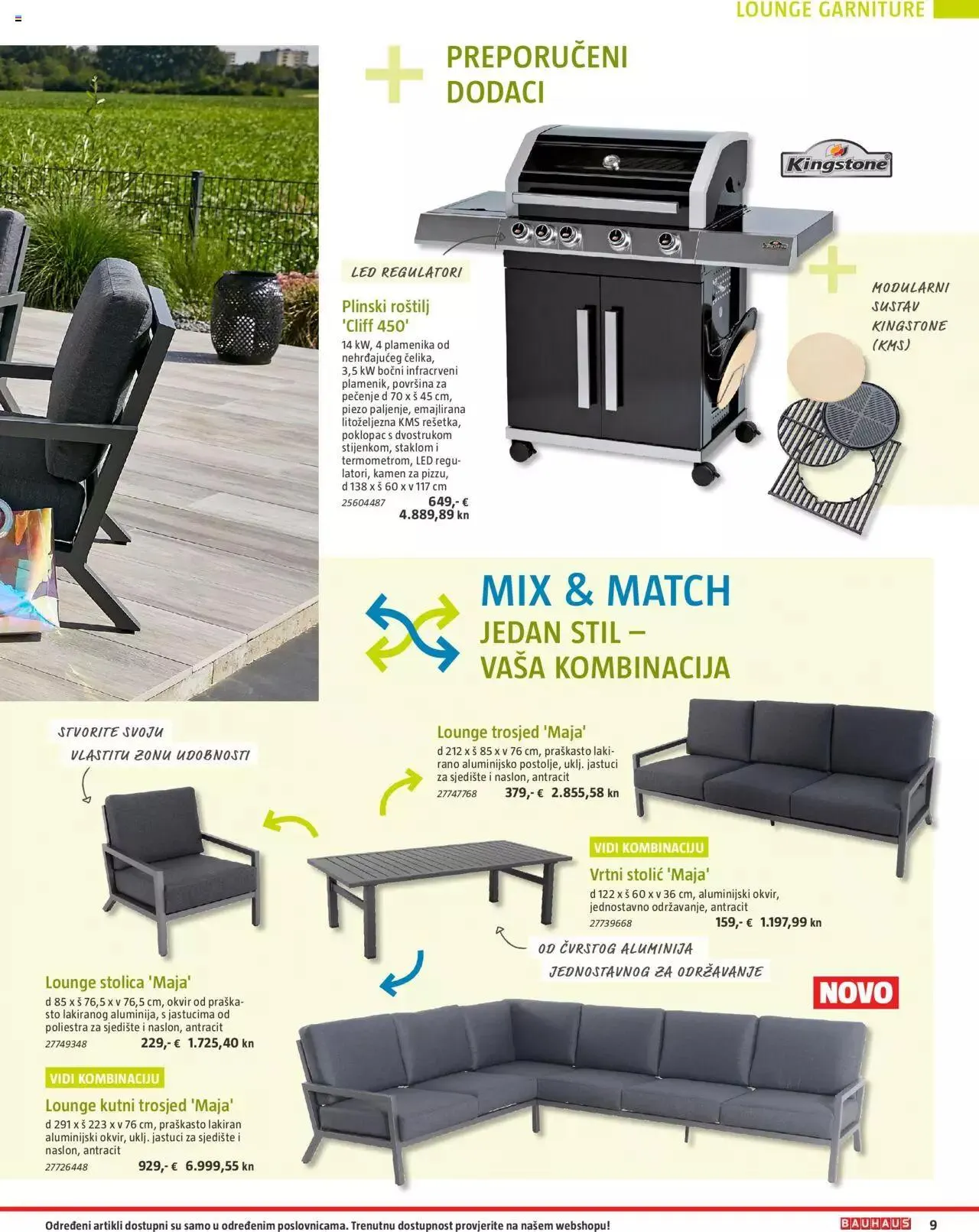 Katalog Vrtni namještaj Bauhaus od 24. ožujka do 31. srpnja 2023. - Pregled Stranica 9