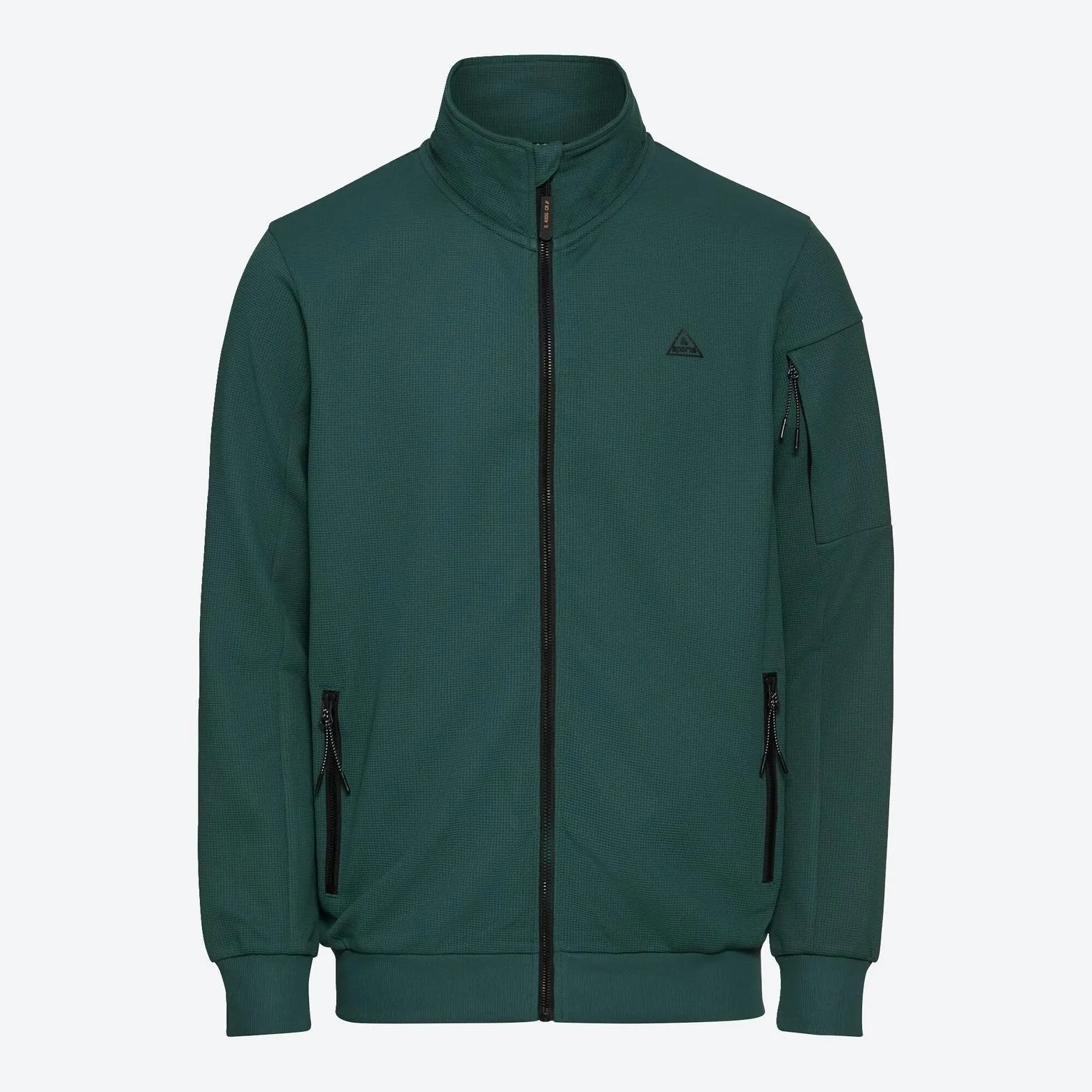 Herren-Trainingsjacke aus Waffel-Pique-Material