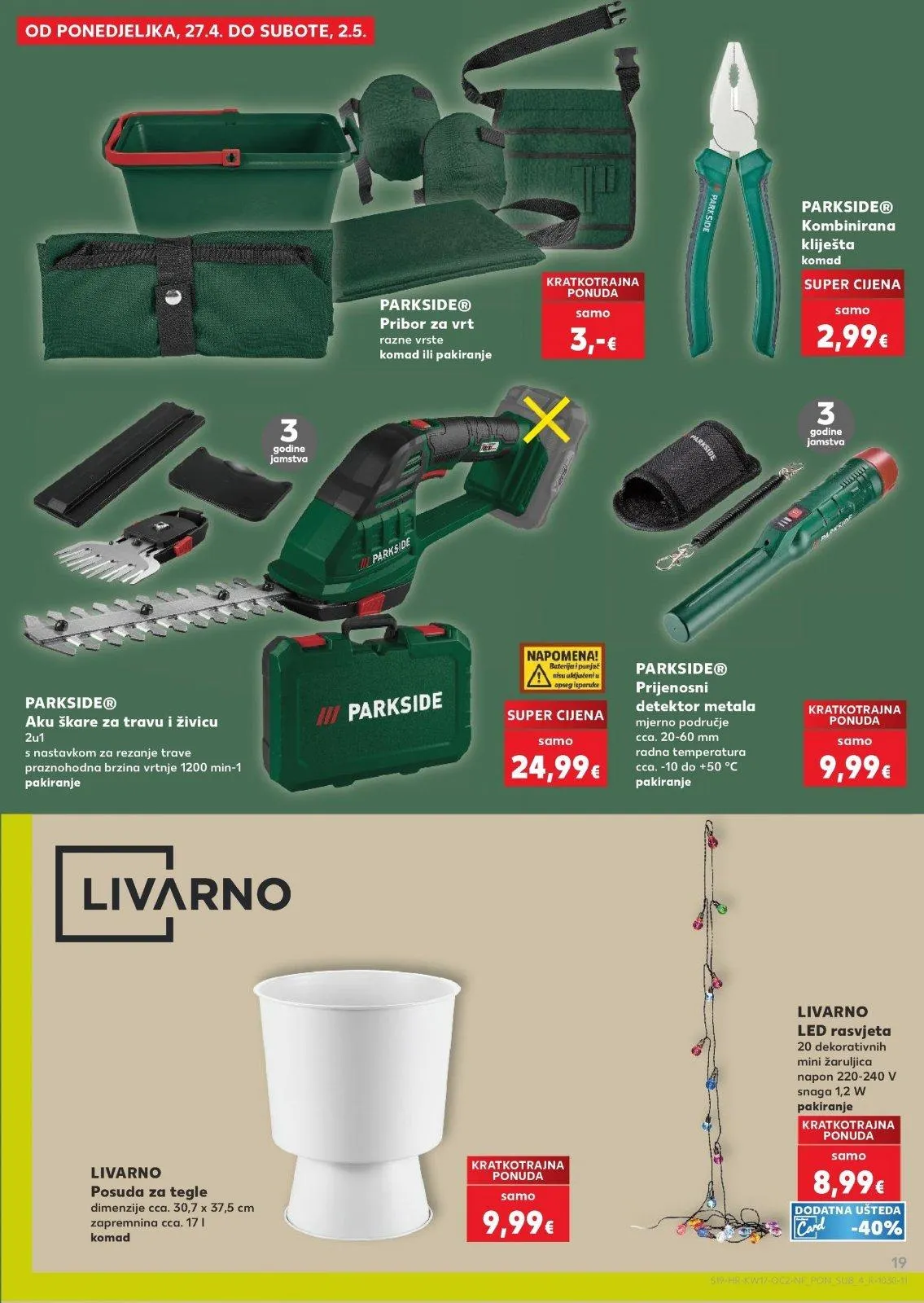Katalog Kaufland katalog do 28.04.2026 od 22. travnja do 28. travnja 2026. - Pregled Stranica 19