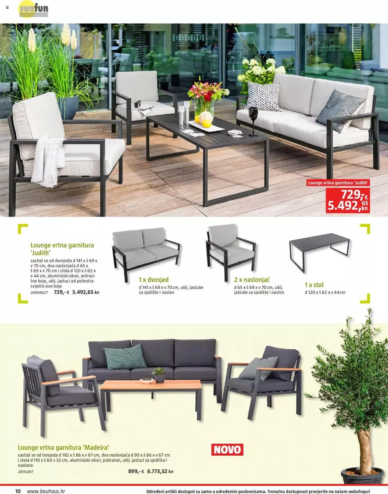 Katalog Vrtni namještaj Bauhaus od 24. ožujka do 31. srpnja 2023. - Pregled Stranica 10