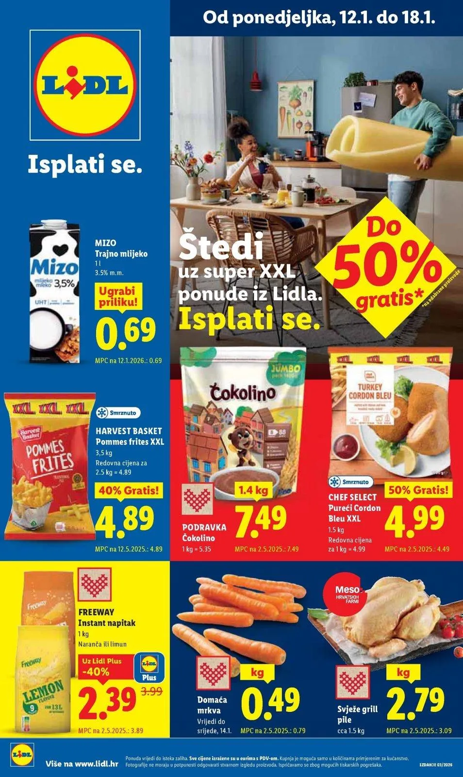 Katalog Lidl katalog do 18.01.2026 od 15. siječnja do 18. siječnja 2026. - Pregled Stranica 1