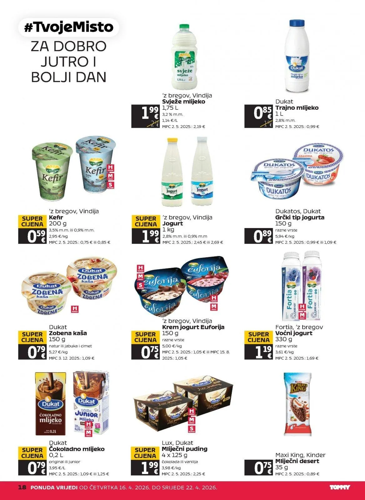 Katalog Tommy katalog do 22.04.2026 od 16. travnja do 22. travnja 2026. - Pregled Stranica 18