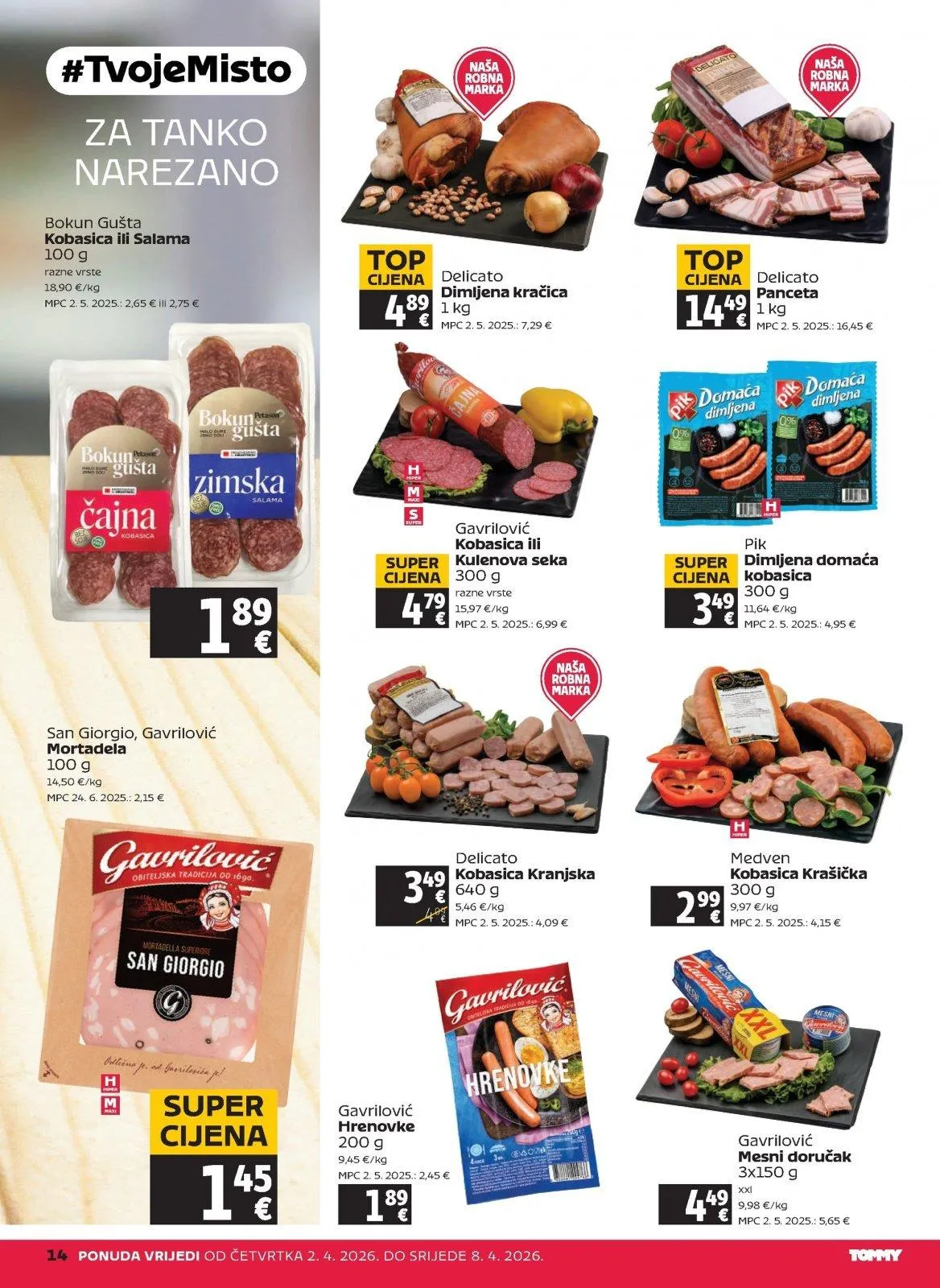 Katalog Tommy katalog do 08.04.2026 od 2. travnja do 8. travnja 2026. - Pregled Stranica 14