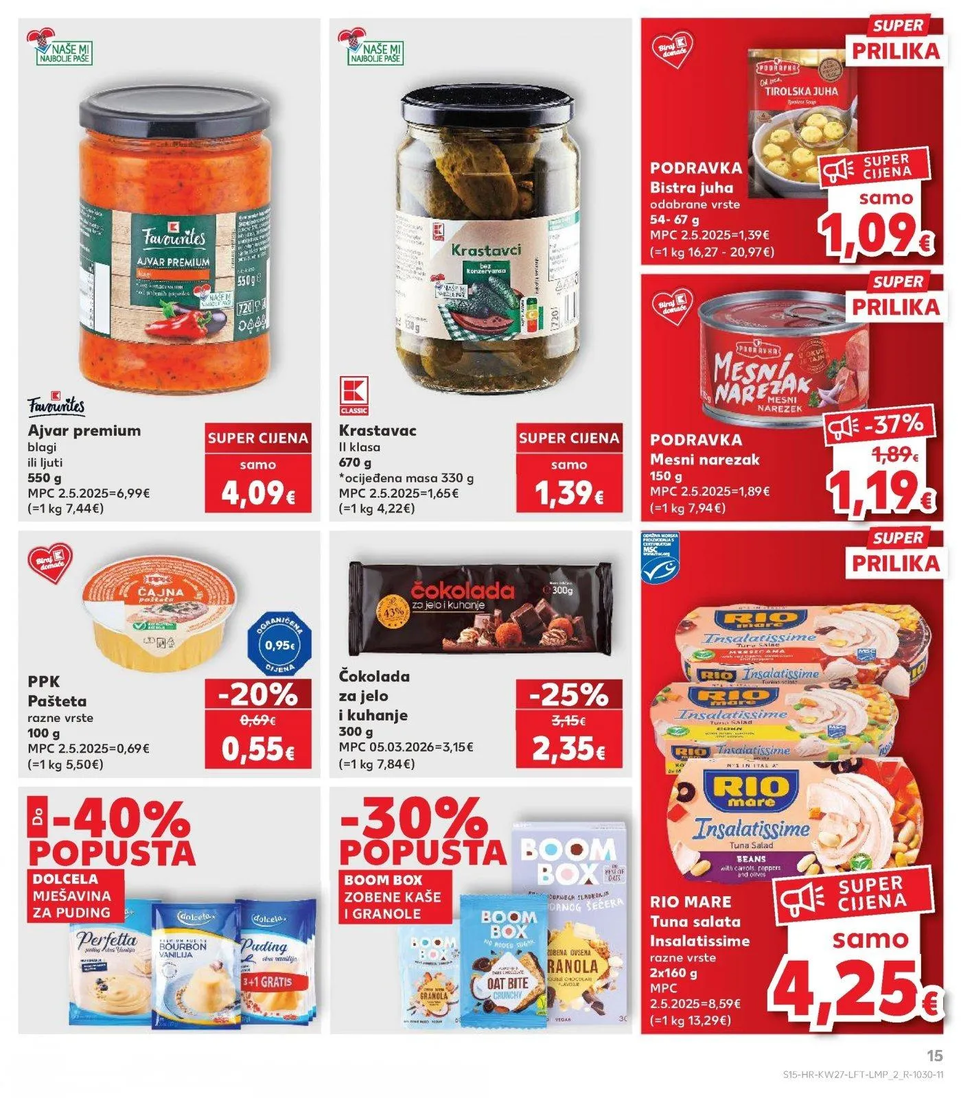 Katalog Kaufland katalog do 07.07.2026 od 1. srpnja do 7. srpnja 2026. - Pregled Stranica 15