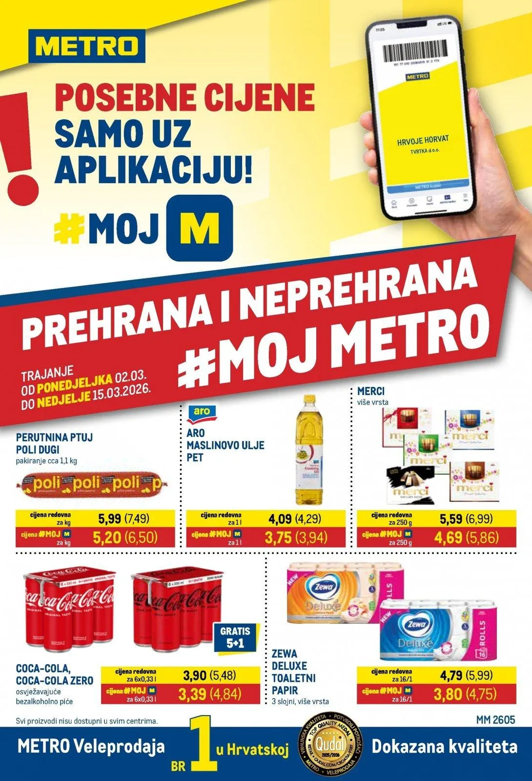 Katalog Metro katalog do 16.03.2026 od 5. ožujka do 16. ožujka 2026. - Pregled Stranica 1