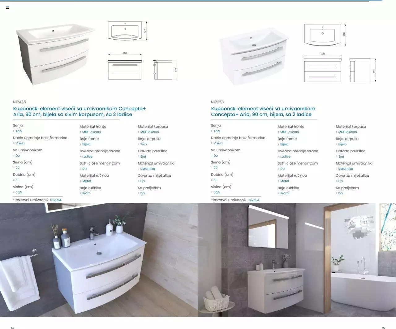 Katalog Kupaonski namještaj i ogledala 2023 Fero-term od 13. ožujka do 31. prosinca 2023. - Pregled Stranica 8