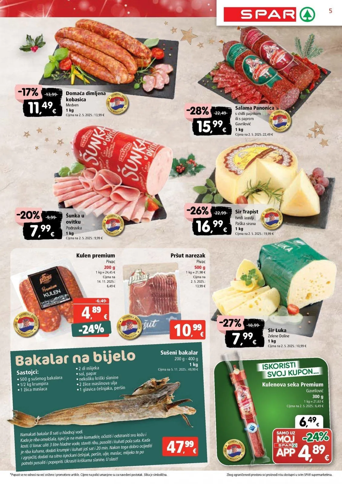 Katalog Spar katalog do 09.12.2025 od 3. prosinca do 9. prosinca 2025. - Pregled Stranica 5