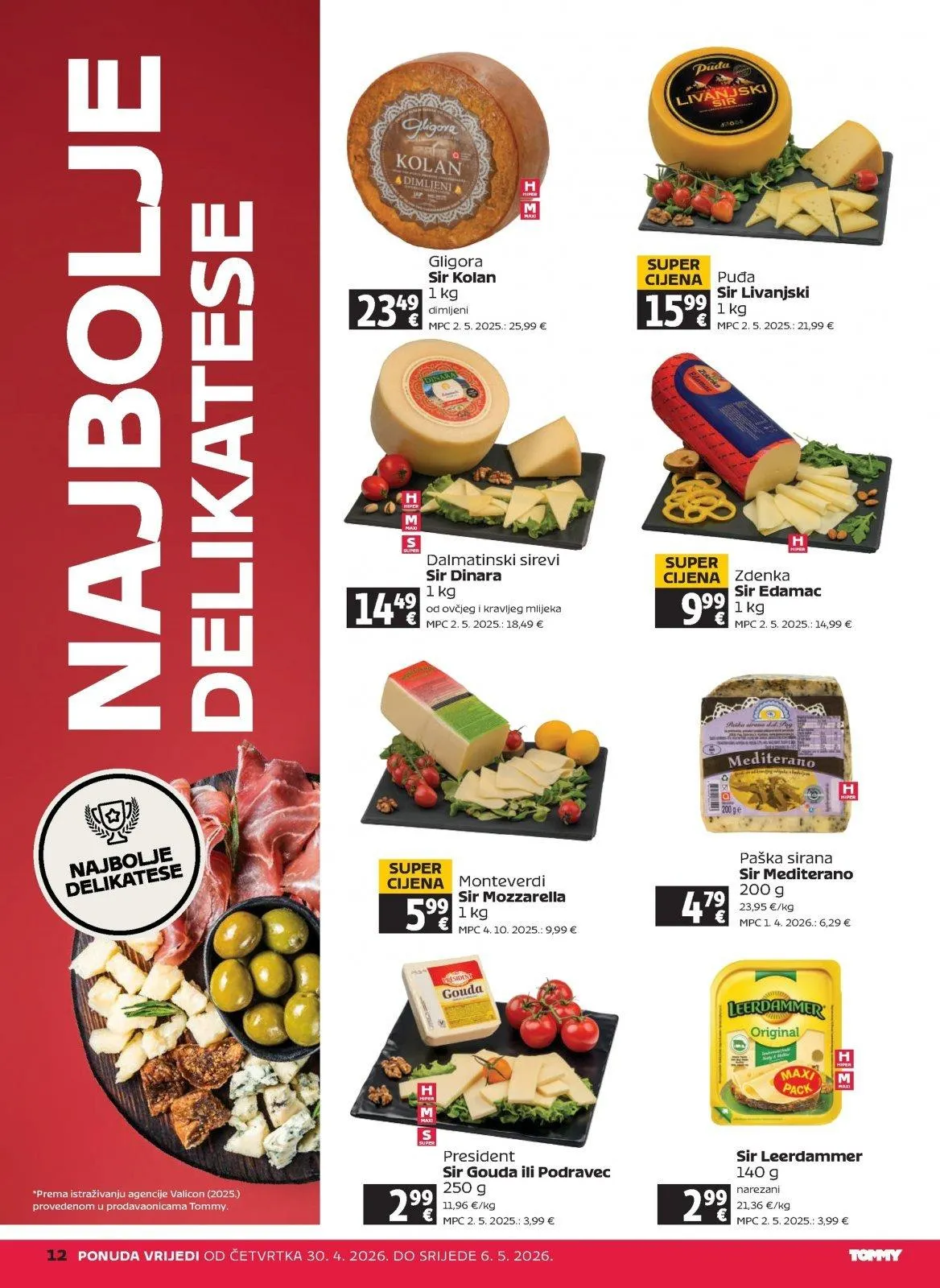 Katalog Tommy katalog do 06.05.2026 od 30. travnja do 6. svibnja 2026. - Pregled Stranica 12