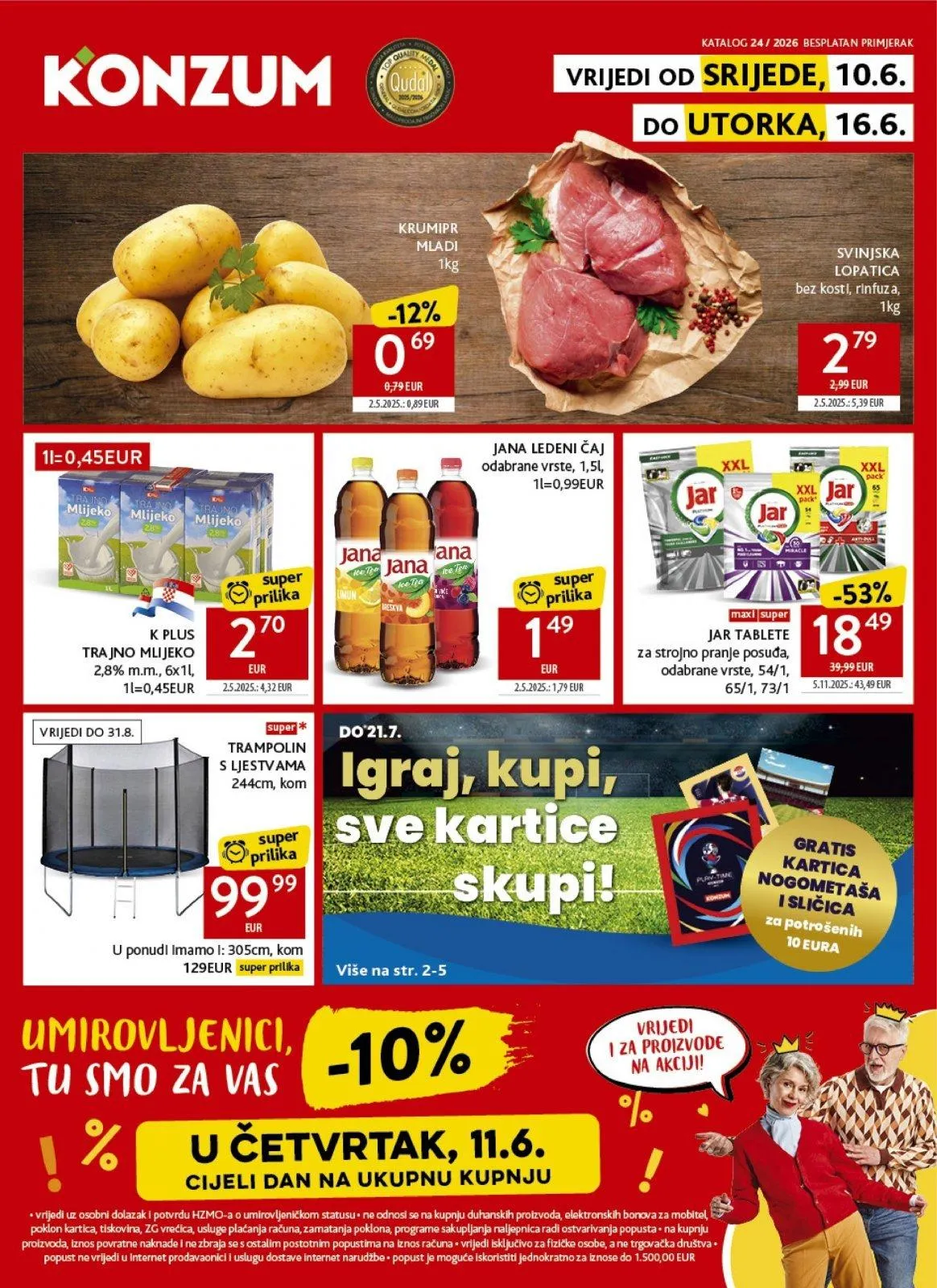 Katalog Konzum katalog do 16.06.2026 od 10. lipnja do 16. lipnja 2026. - Pregled Stranica 1