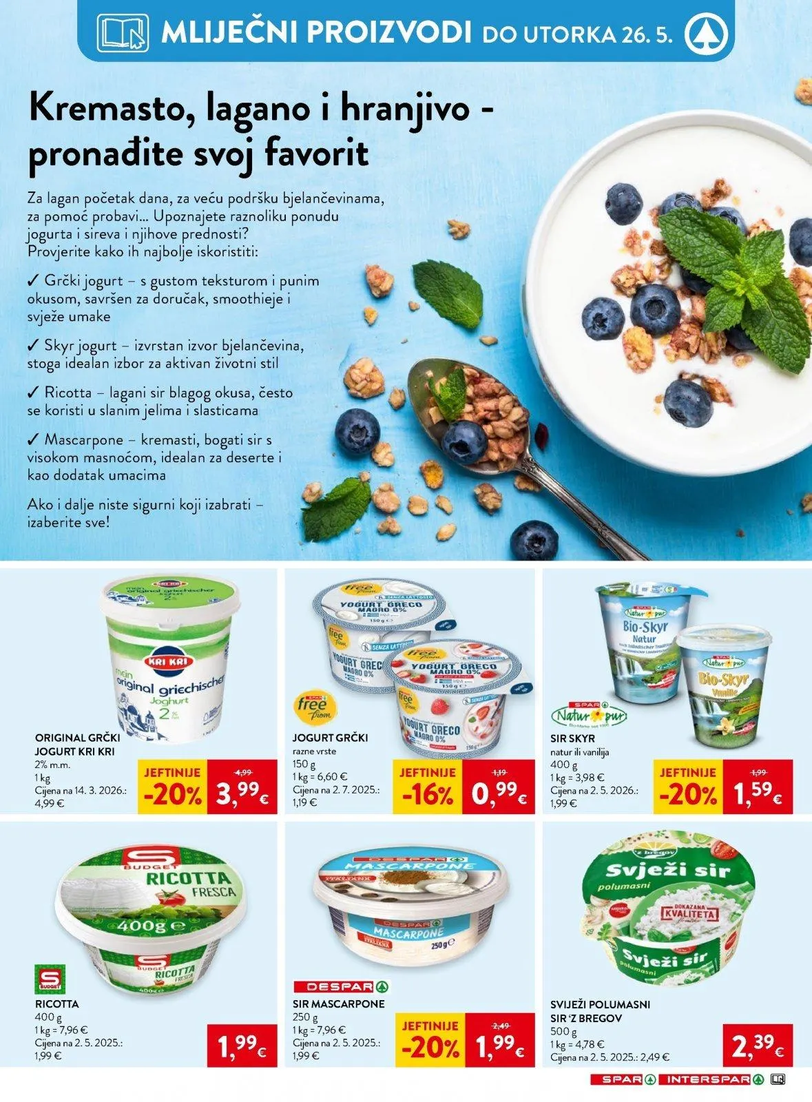 Katalog Interspar katalog do 26.05.2026 od 20. svibnja do 26. svibnja 2026. - Pregled Stranica 20