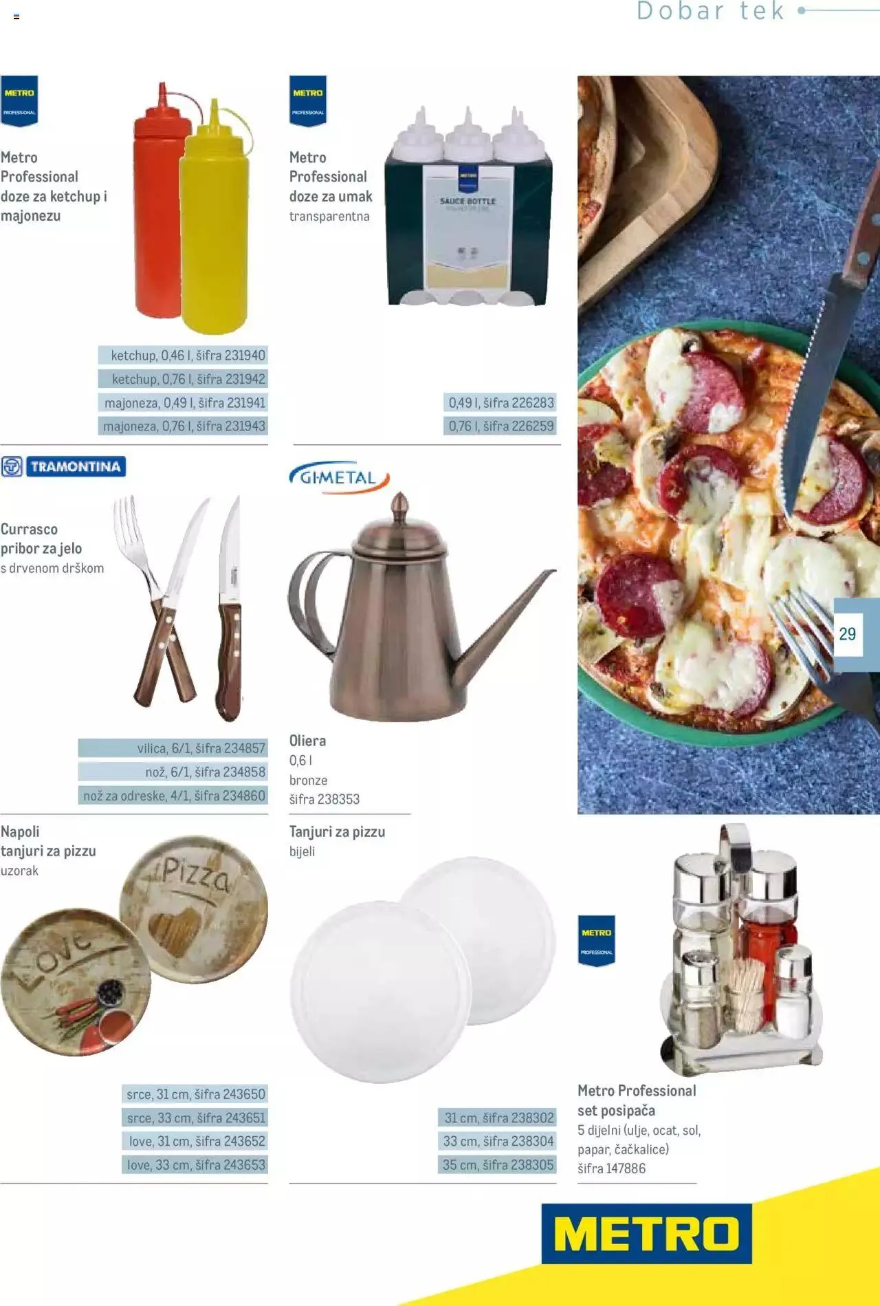 Katalog Katalog Poslovna rješenja - Pizzeria Metro od 1. siječnja do 31. prosinca 2024. - Pregled Stranica 29