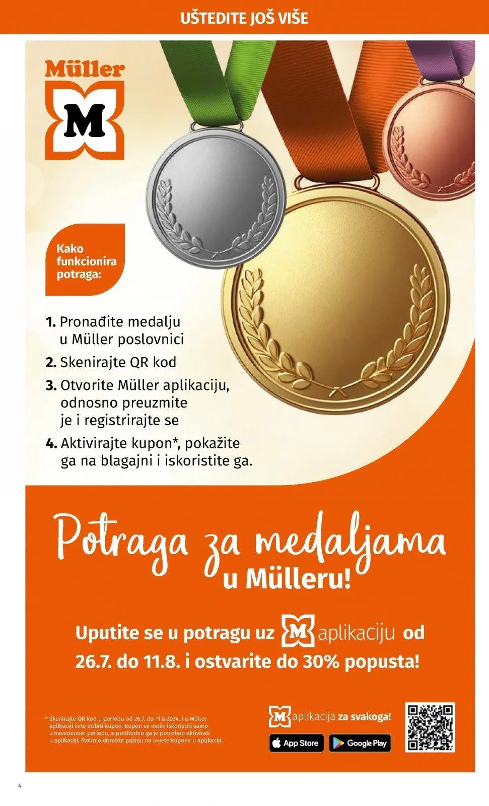 Katalog Müller katalog do 03.08.2024 od 27. srpnja do 3. kolovoza 2024. - Pregled Stranica 4