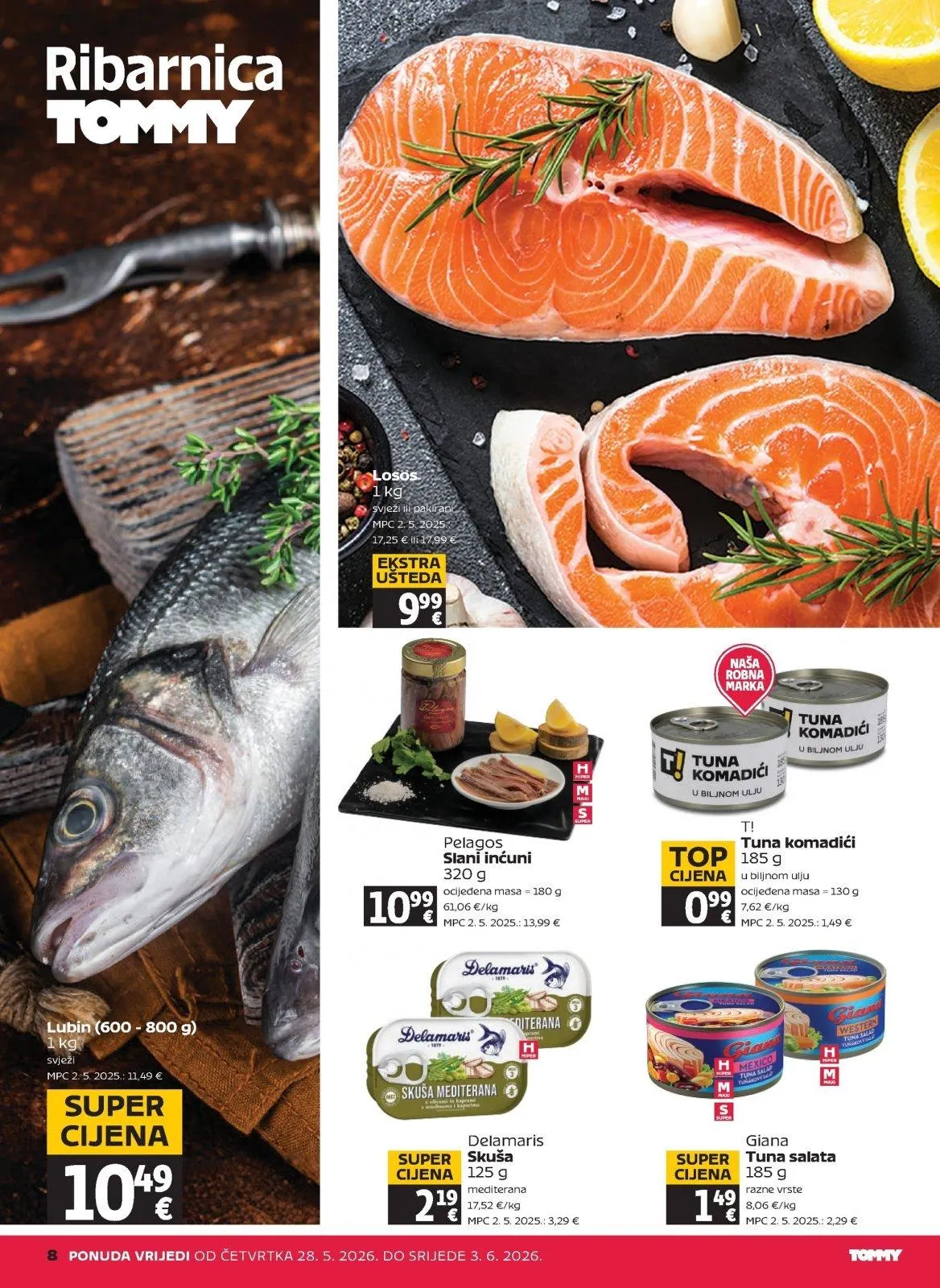 Katalog Tommy katalog do 03.06.2026 od 28. svibnja do 3. lipnja 2026. - Pregled Stranica 8