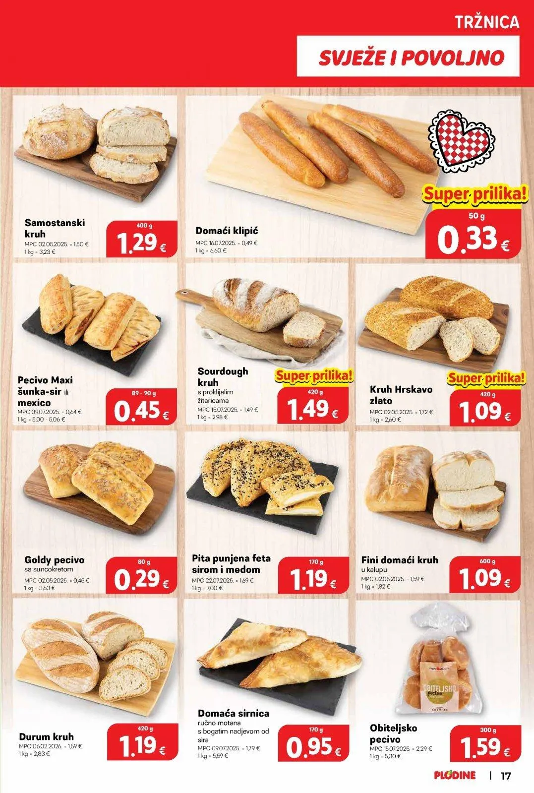 Katalog Plodine katalog do 17.02.2026 od 12. veljače do 17. veljače 2026. - Pregled Stranica 17