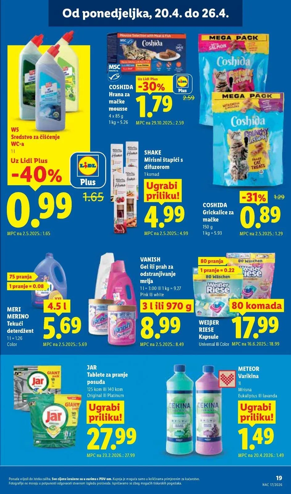 Katalog Lidl katalog do 26.04.2026 od 16. travnja do 26. travnja 2026. - Pregled Stranica 19
