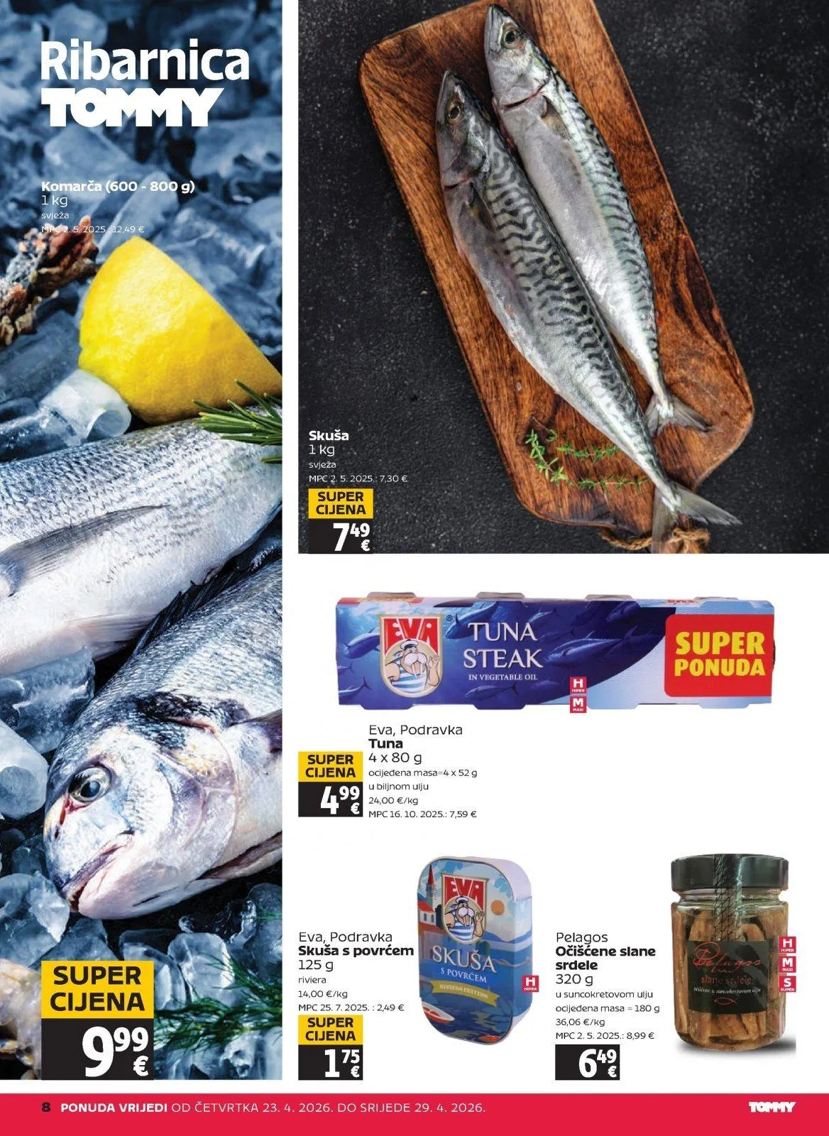 Katalog Tommy katalog do 29.04.2026 od 23. travnja do 29. travnja 2026. - Pregled Stranica 8