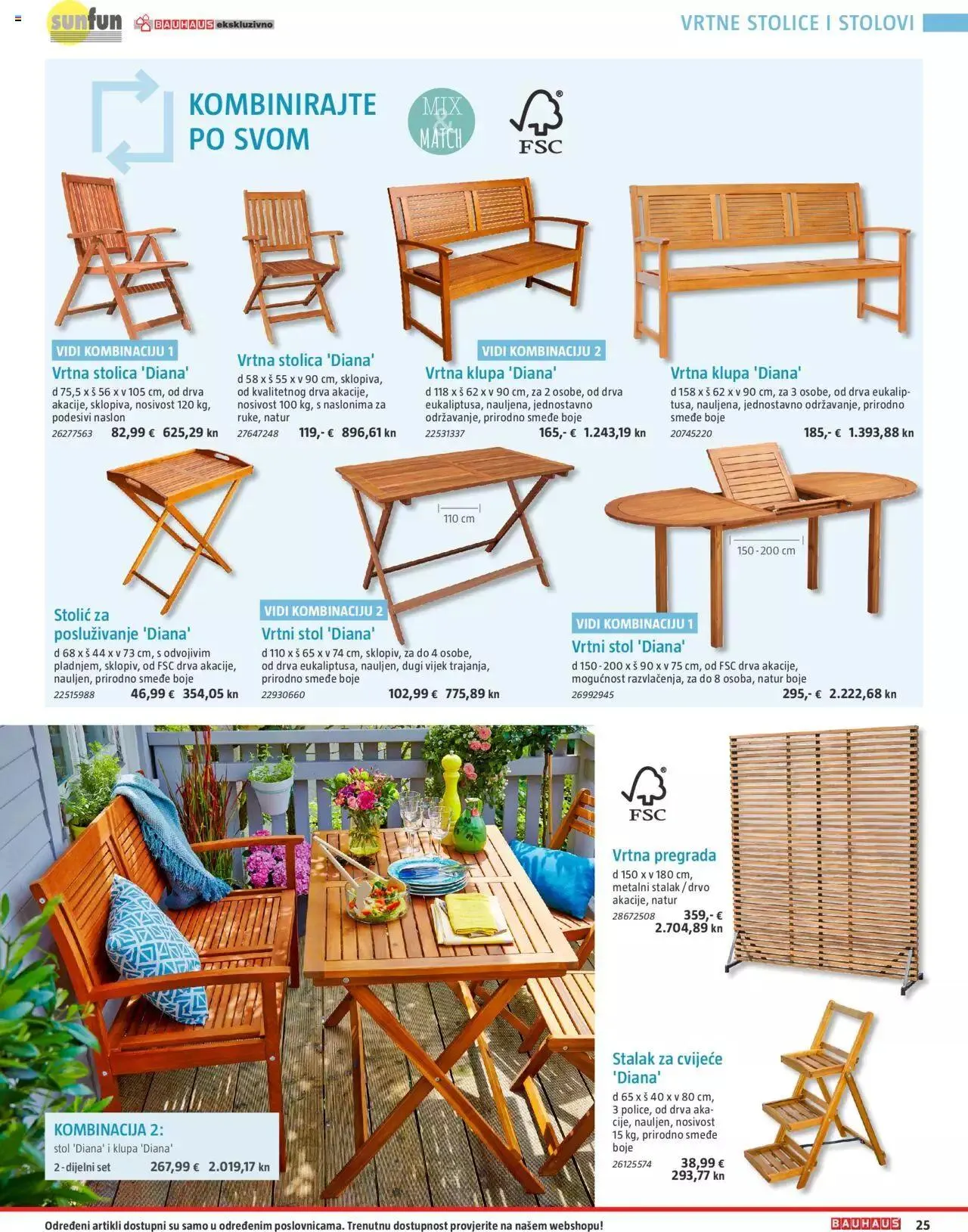 Katalog Vrtni namještaj Bauhaus od 24. ožujka do 31. srpnja 2023. - Pregled Stranica 25