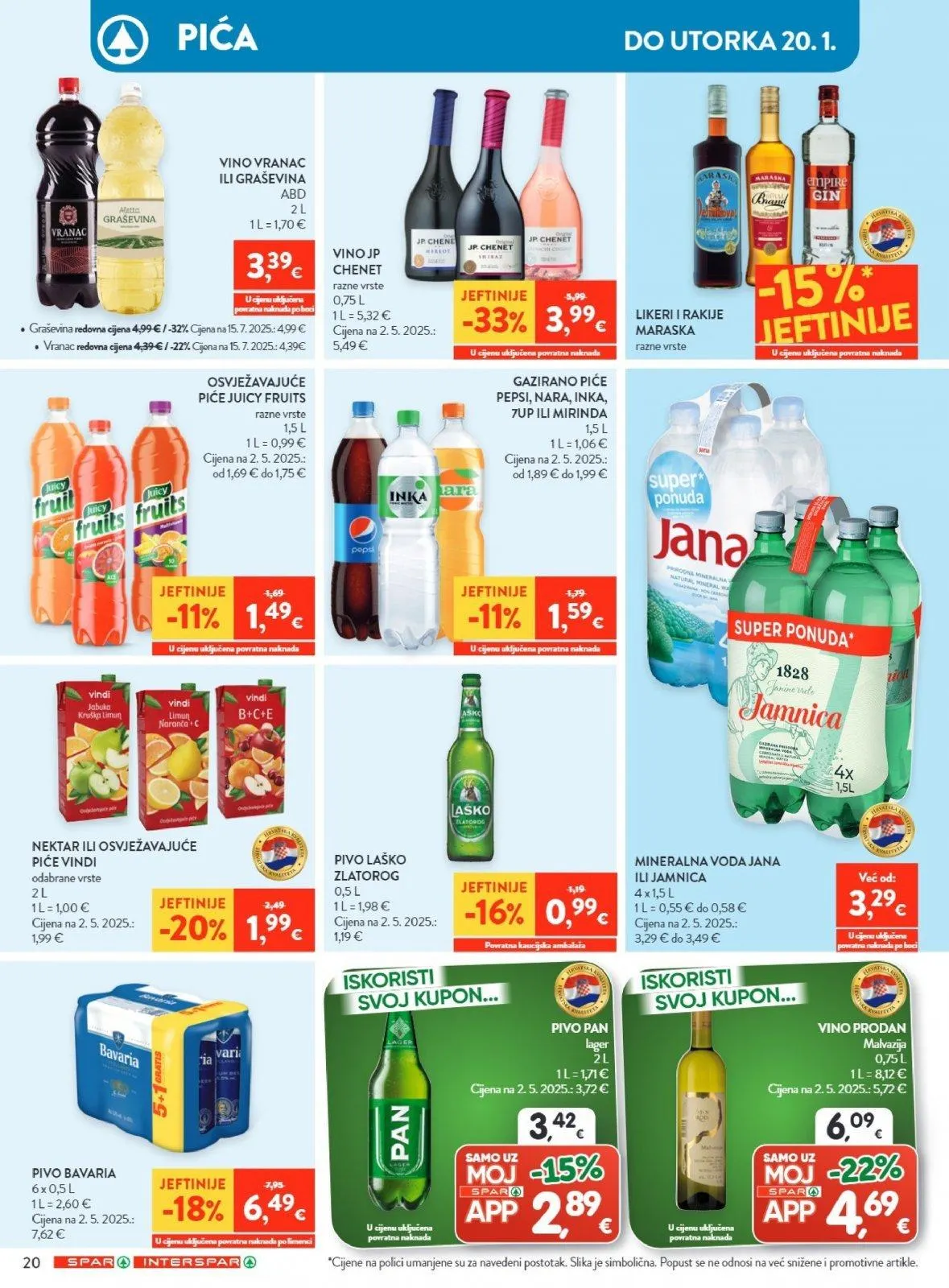 Katalog Spar katalog do 20.01.2026 od 15. siječnja do 20. siječnja 2026. - Pregled Stranica 25