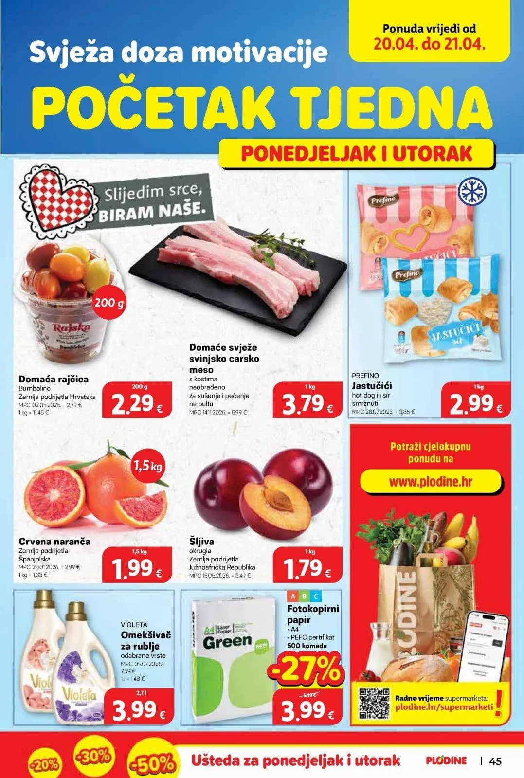 Katalog Plodine katalog do 21.04.2026 od 15. travnja do 21. travnja 2026. - Pregled Stranica 45