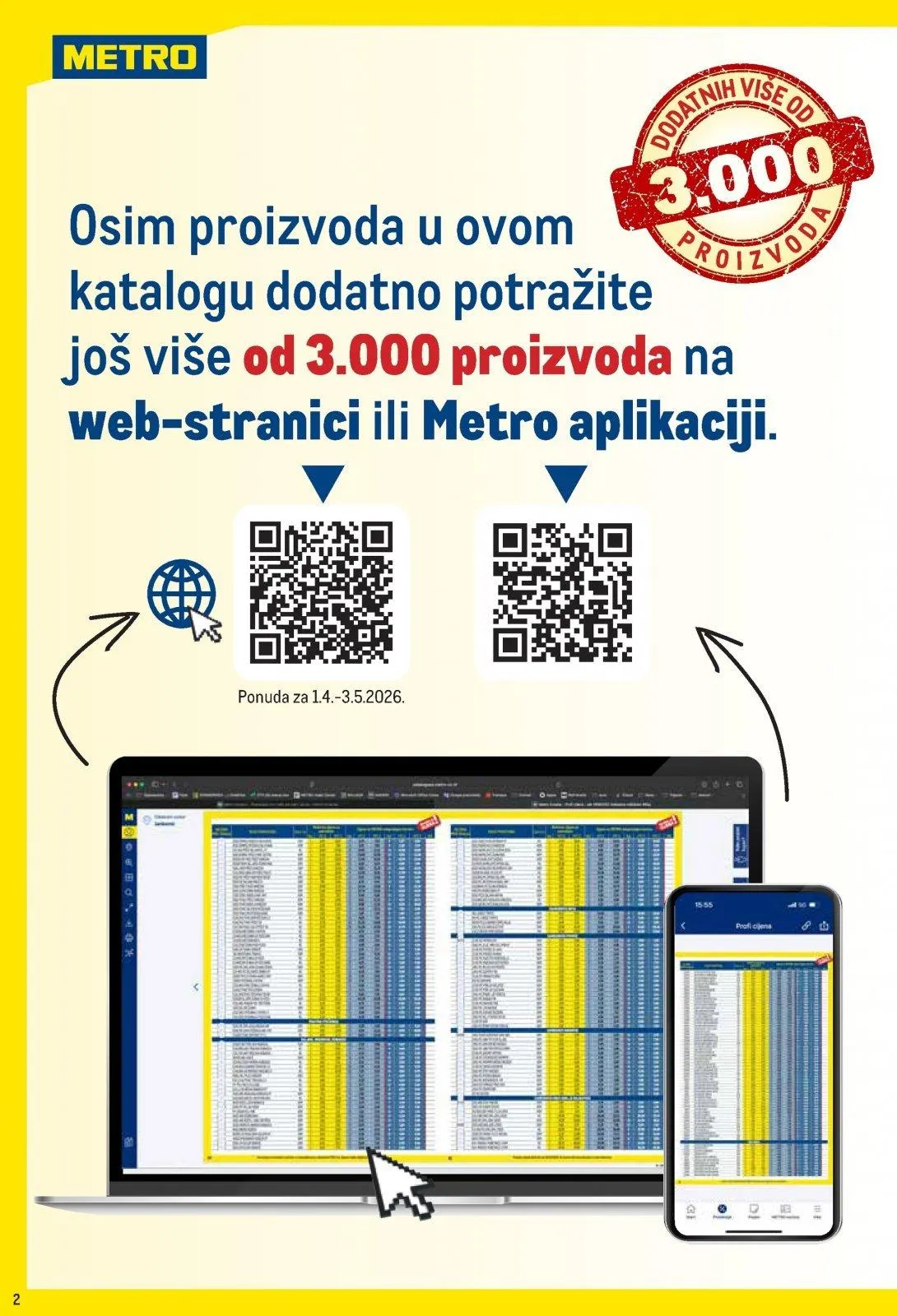 Katalog Metro katalog do 03.05.2026 od 2. travnja do 3. svibnja 2026. - Pregled Stranica 2