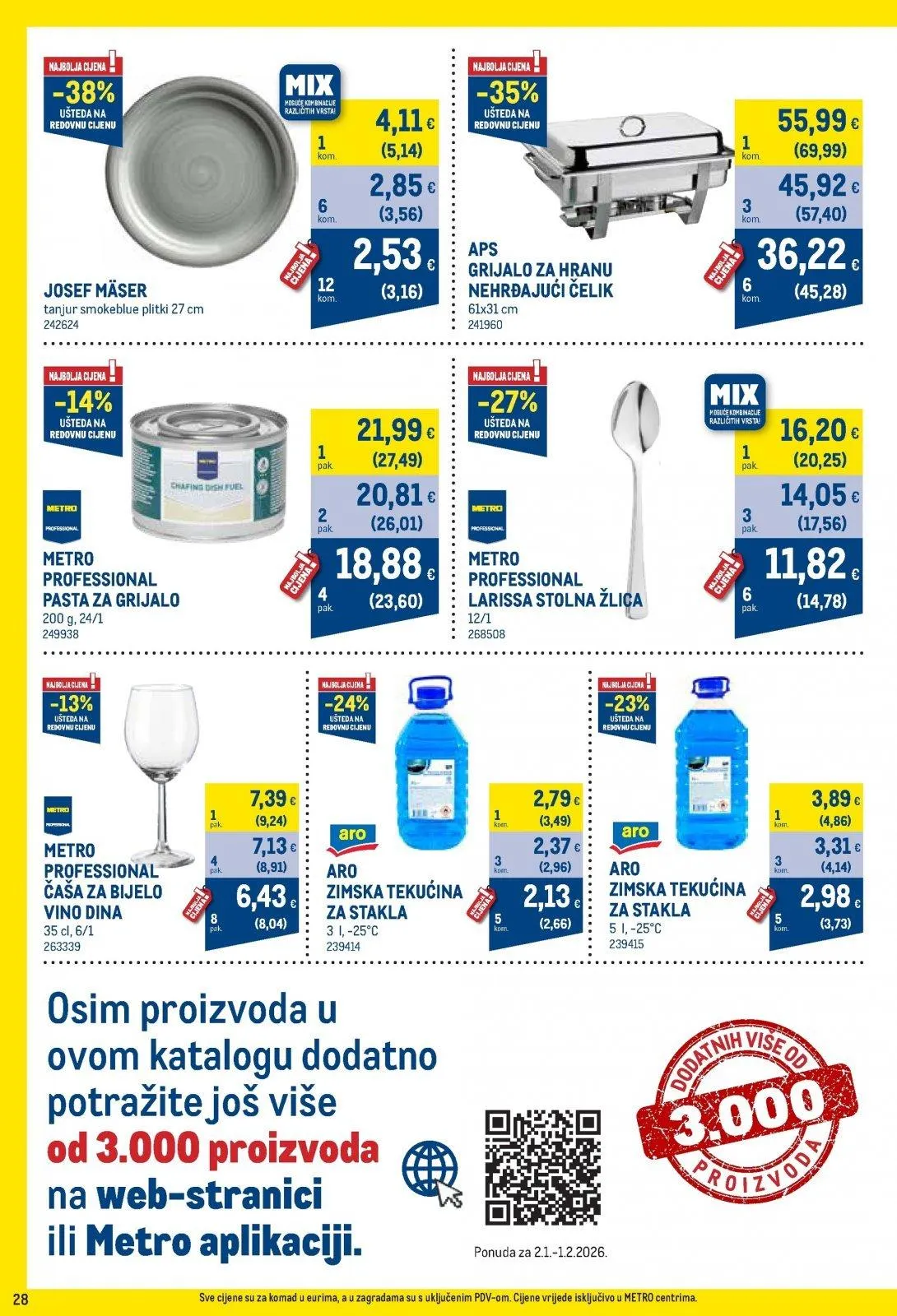 Katalog Metro katalog do 02.02.2026 od 15. siječnja do 2. veljače 2026. - Pregled Stranica 28