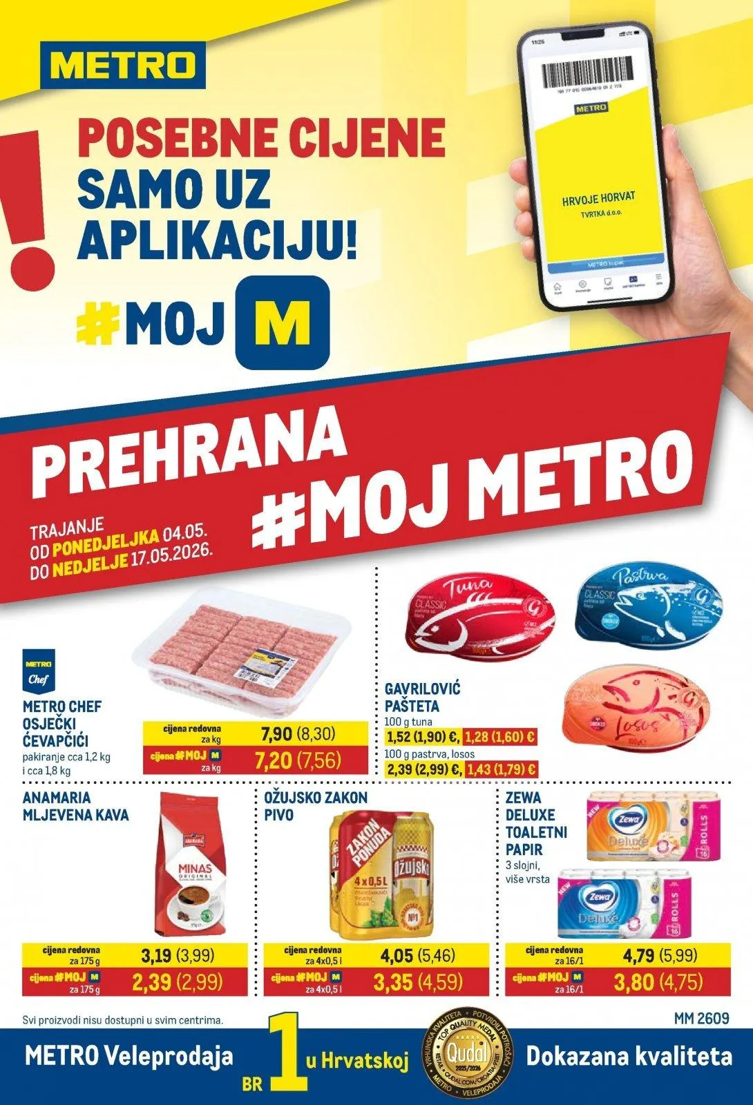 Katalog Metro katalog do 18.05.2026 od 8. svibnja do 18. svibnja 2026. - Pregled Stranica 1