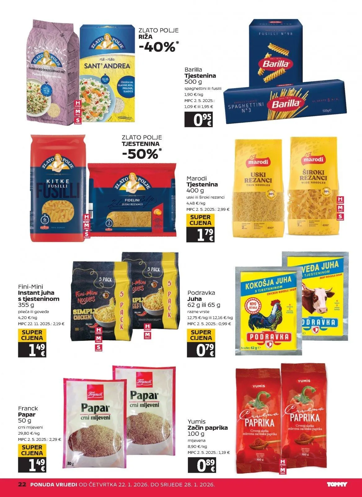 Katalog Tommy katalog do 28.01.2026 od 22. siječnja do 28. siječnja 2026. - Pregled Stranica 22
