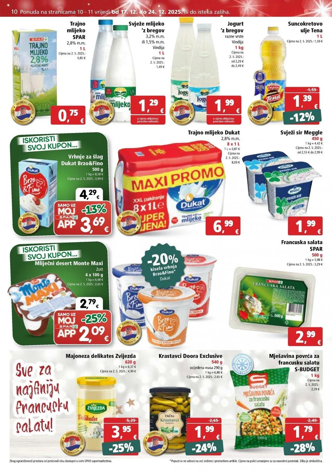 Katalog Spar katalog do 23.12.2025 od 17. prosinca do 23. prosinca 2025. - Pregled Stranica 10