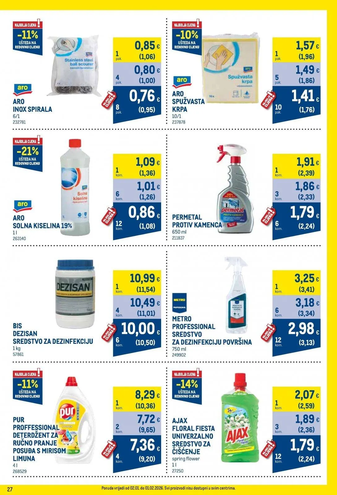 Katalog Metro katalog do 02.02.2026 od 15. siječnja do 2. veljače 2026. - Pregled Stranica 27
