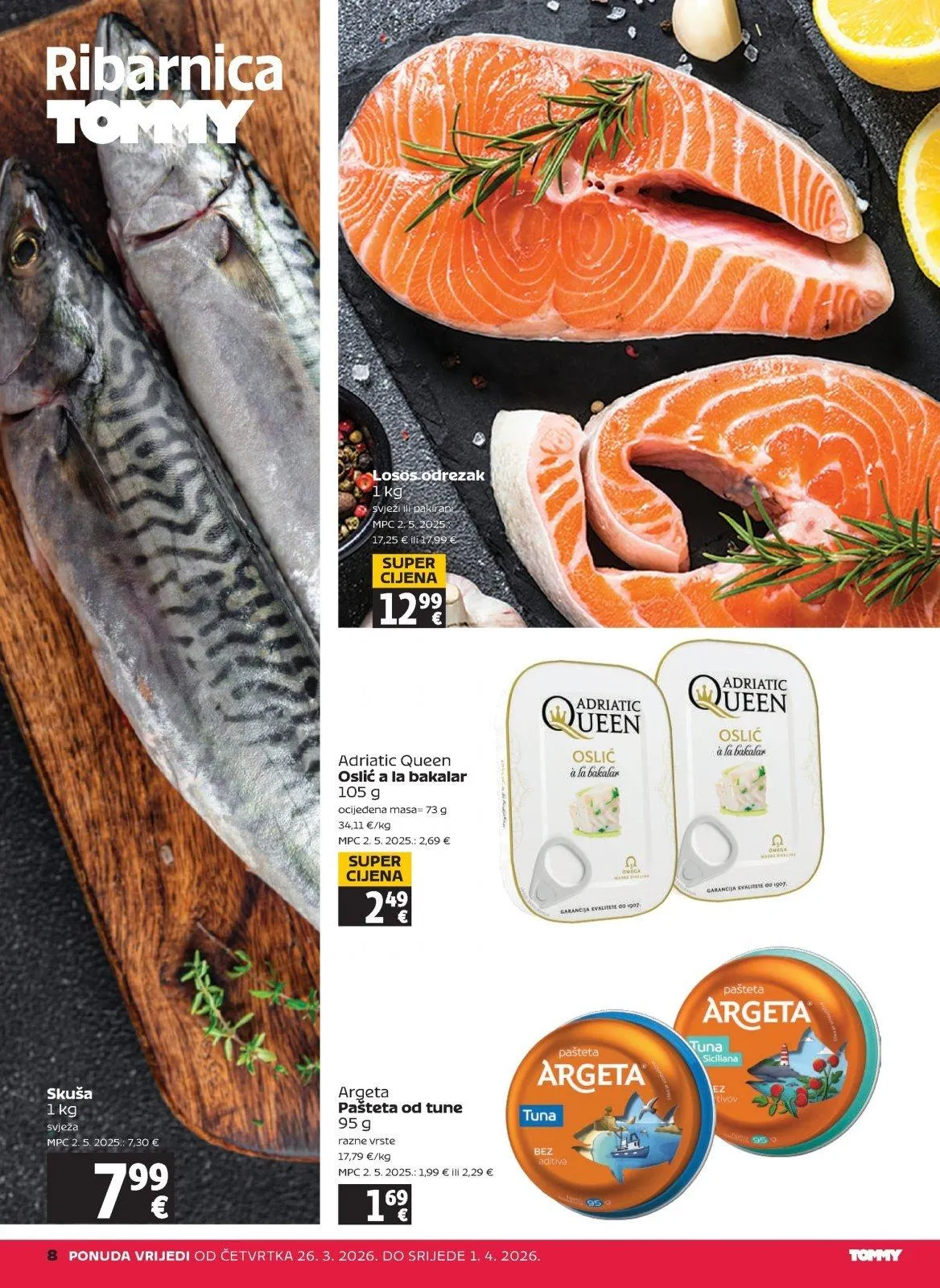 Katalog Tommy katalog do 01.04.2026 od 26. ožujka do 1. travnja 2026. - Pregled Stranica 8