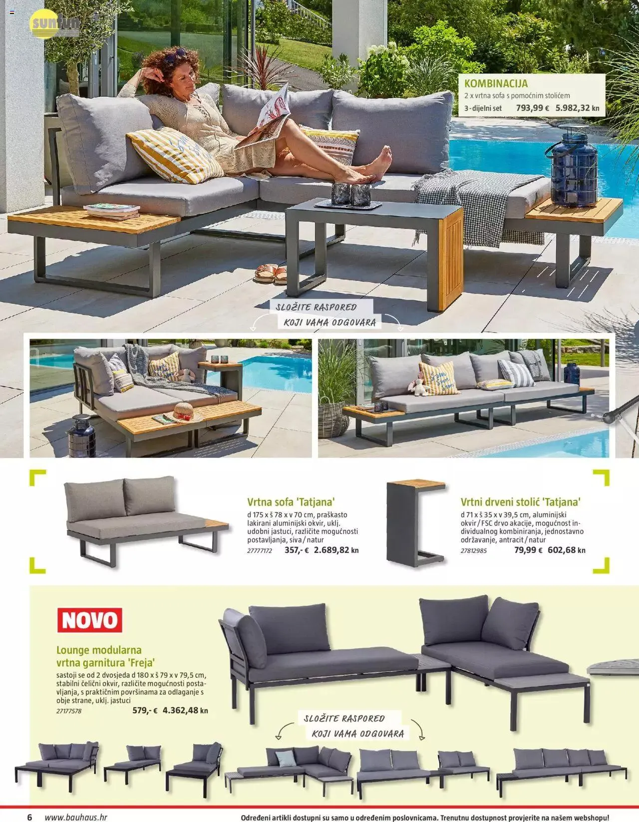 Katalog Vrtni namještaj Bauhaus od 24. ožujka do 31. srpnja 2023. - Pregled Stranica 6