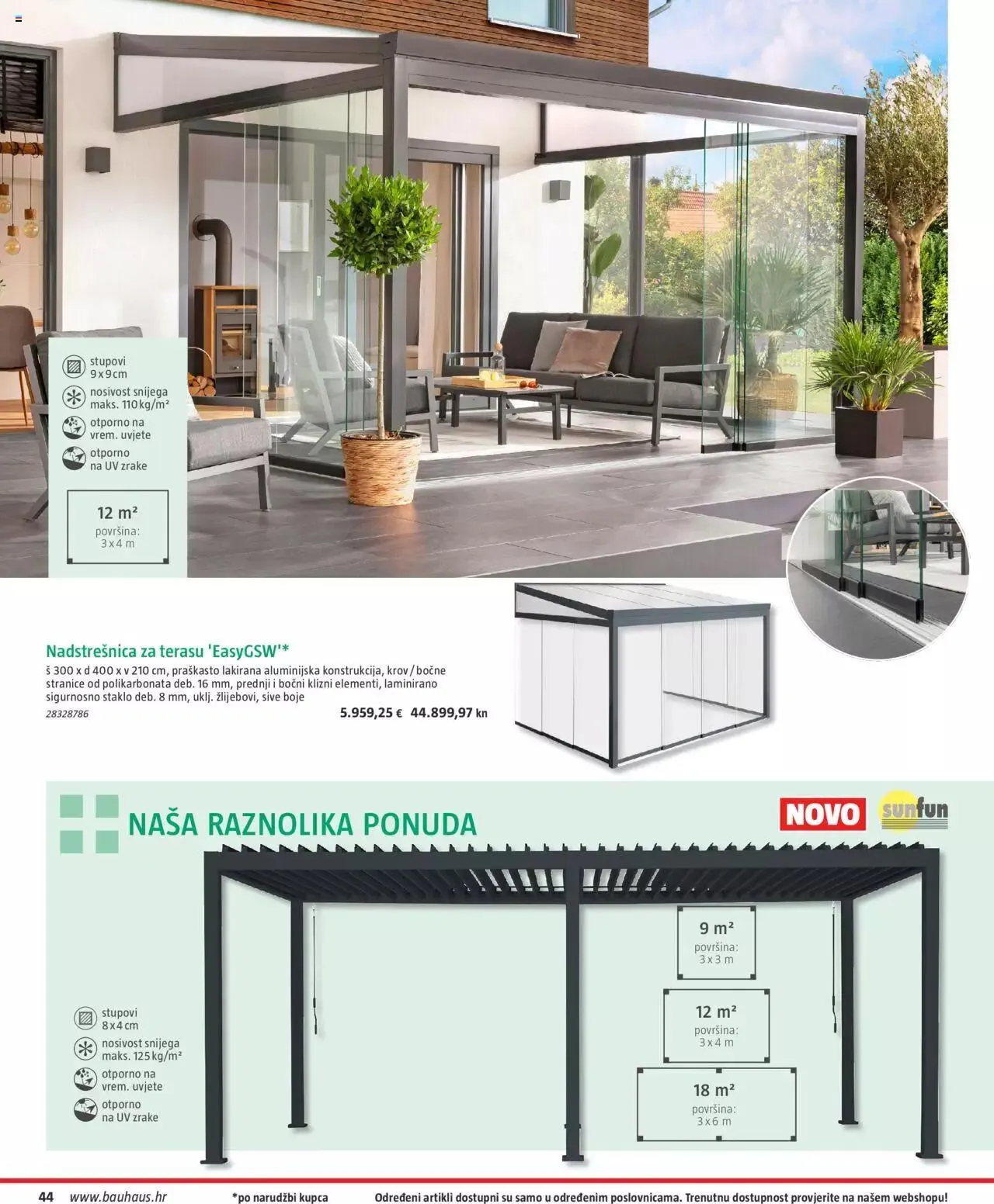 Katalog Vrtni namještaj Bauhaus od 24. ožujka do 31. srpnja 2023. - Pregled Stranica 44