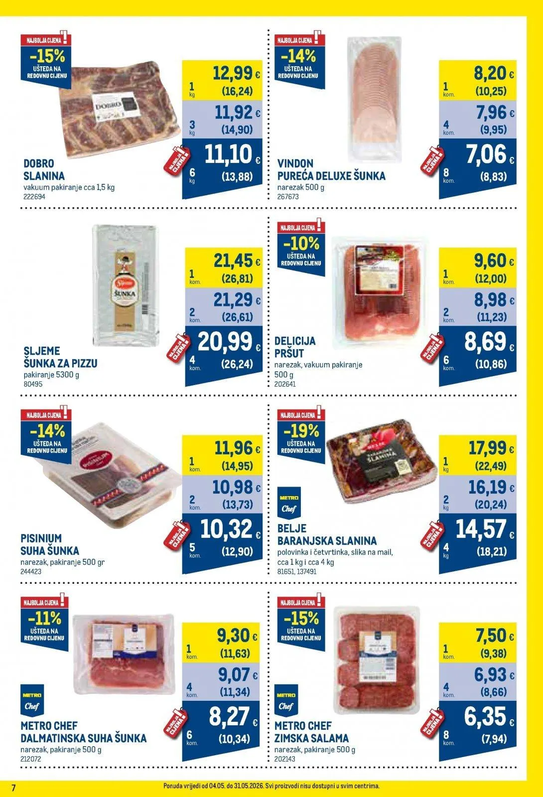 Katalog Metro katalog do 01.06.2026 od 8. svibnja do 1. lipnja 2026. - Pregled Stranica 7