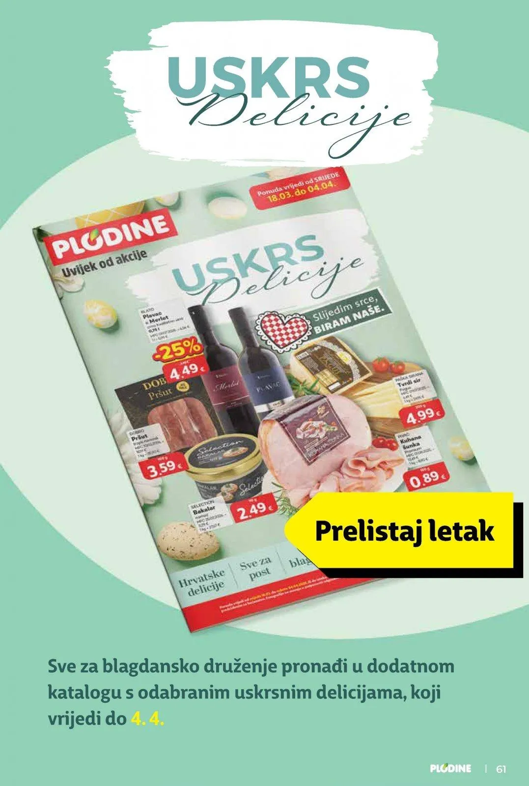 Katalog Plodine katalog do 31.03.2026 od 26. ožujka do 31. ožujka 2026. - Pregled Stranica 61