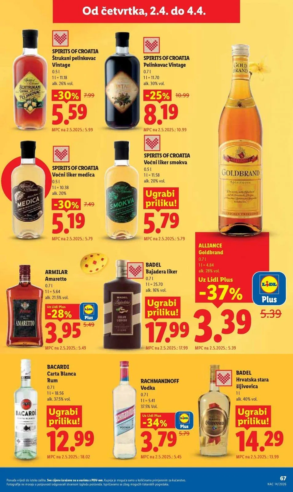 Katalog Lidl katalog do 04.04.2026 od 26. ožujka do 4. travnja 2026. - Pregled Stranica 67