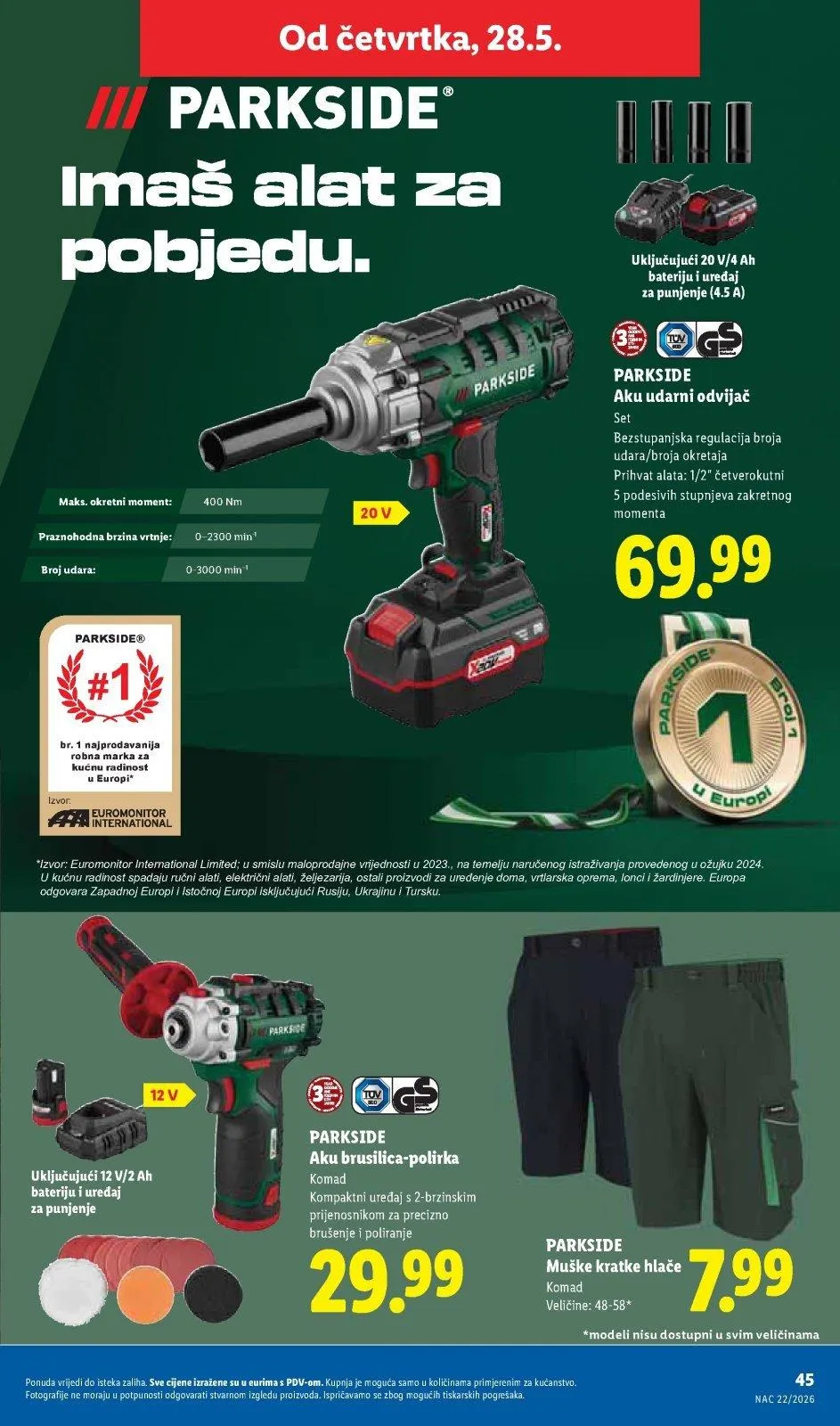 Katalog Lidl katalog do 31.05.2026 od 21. svibnja do 31. svibnja 2026. - Pregled Stranica 45