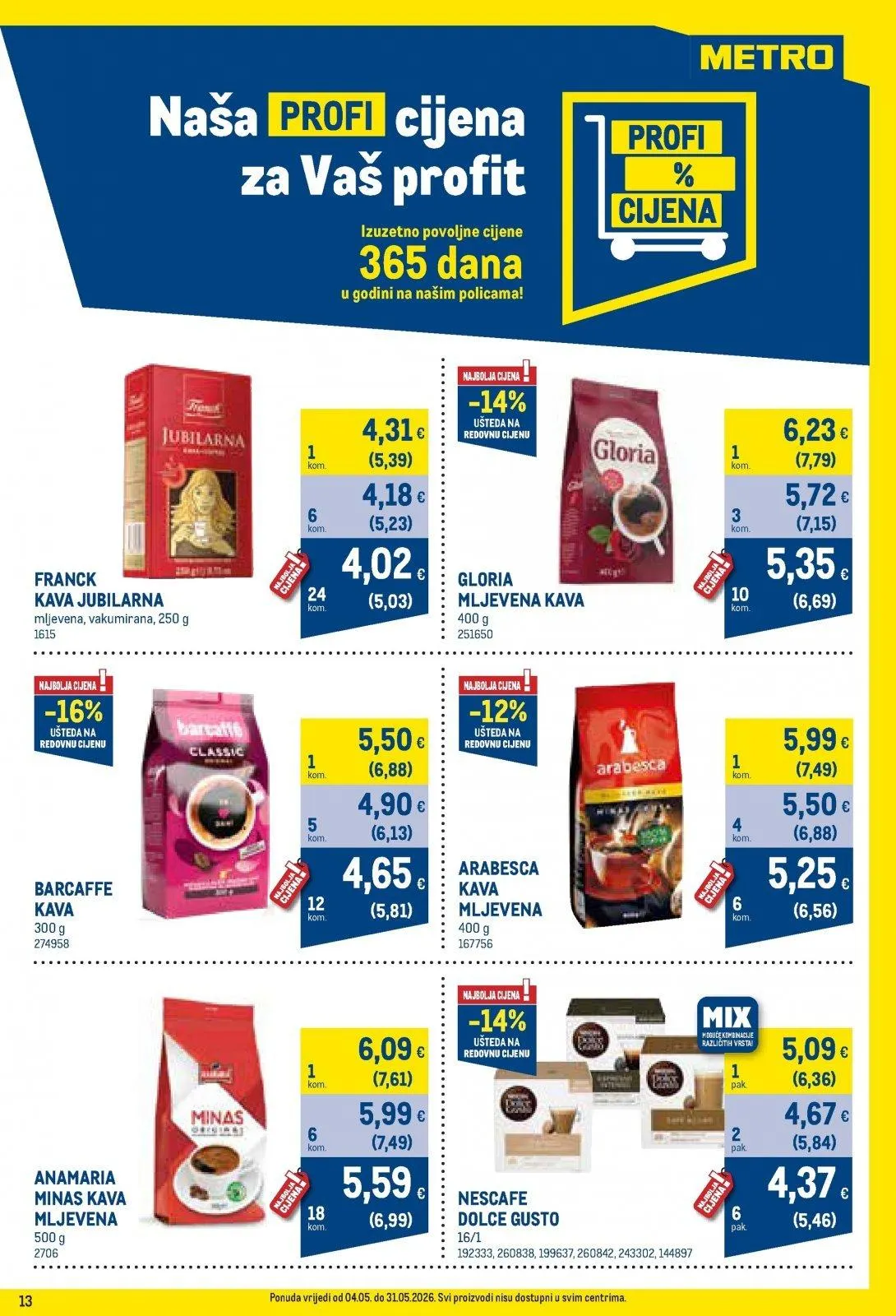 Katalog Metro katalog do 01.06.2026 od 8. svibnja do 1. lipnja 2026. - Pregled Stranica 13