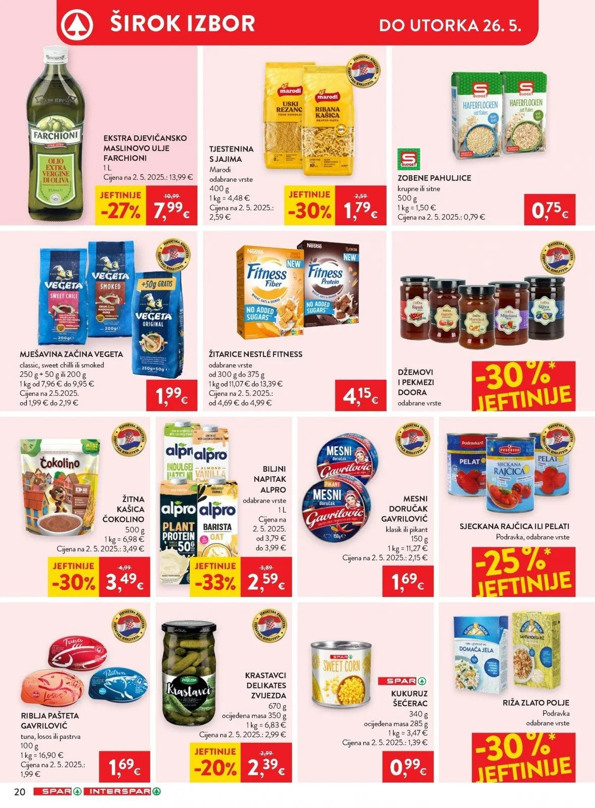Katalog Spar katalog do 26.05.2026 od 20. svibnja do 26. svibnja 2026. - Pregled Stranica 21