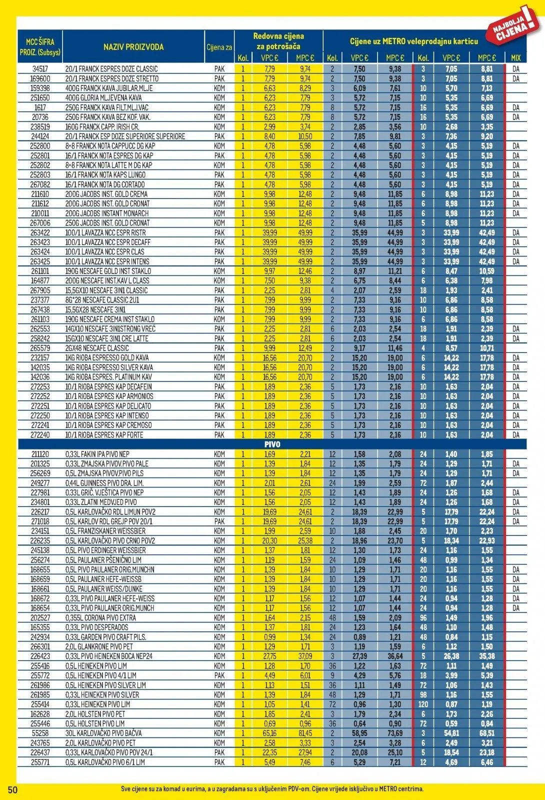 Katalog Metro katalog do 30.11.2025 od 6. studenoga do 30. studenoga 2025. - Pregled Stranica 50