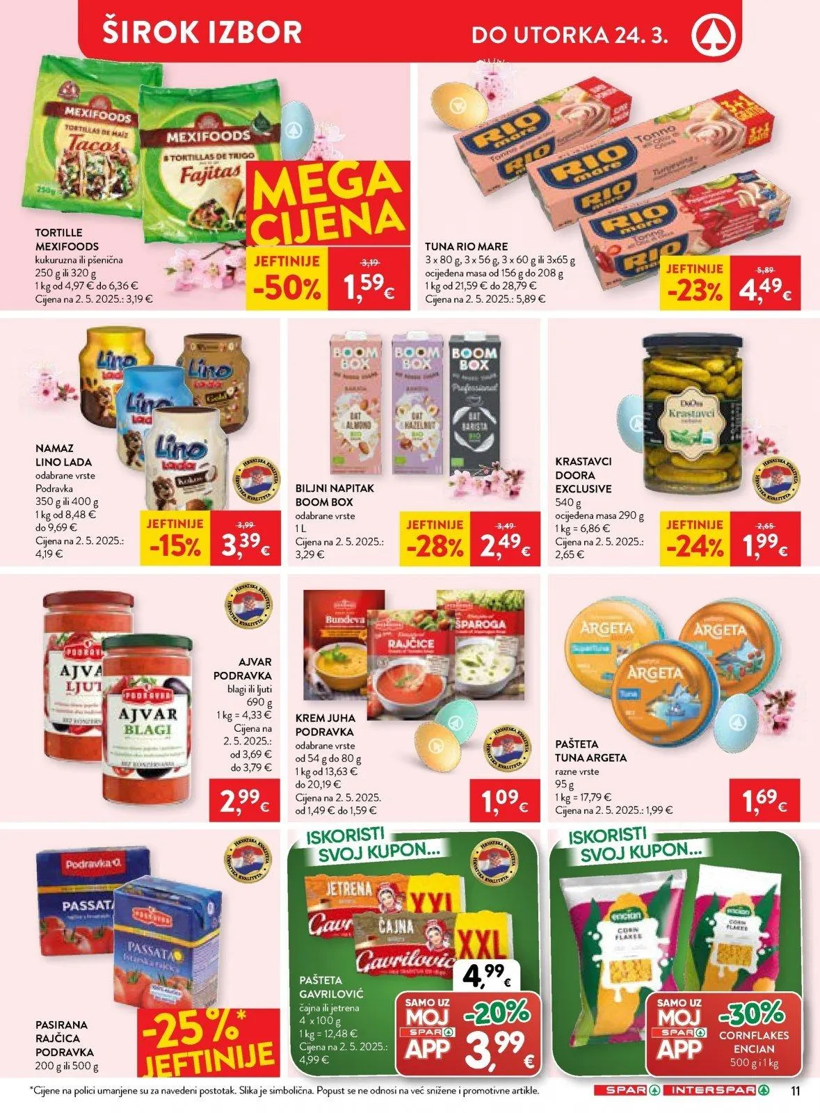 Katalog Spar katalog do 24.03.2026 od 19. ožujka do 24. ožujka 2026. - Pregled Stranica 11