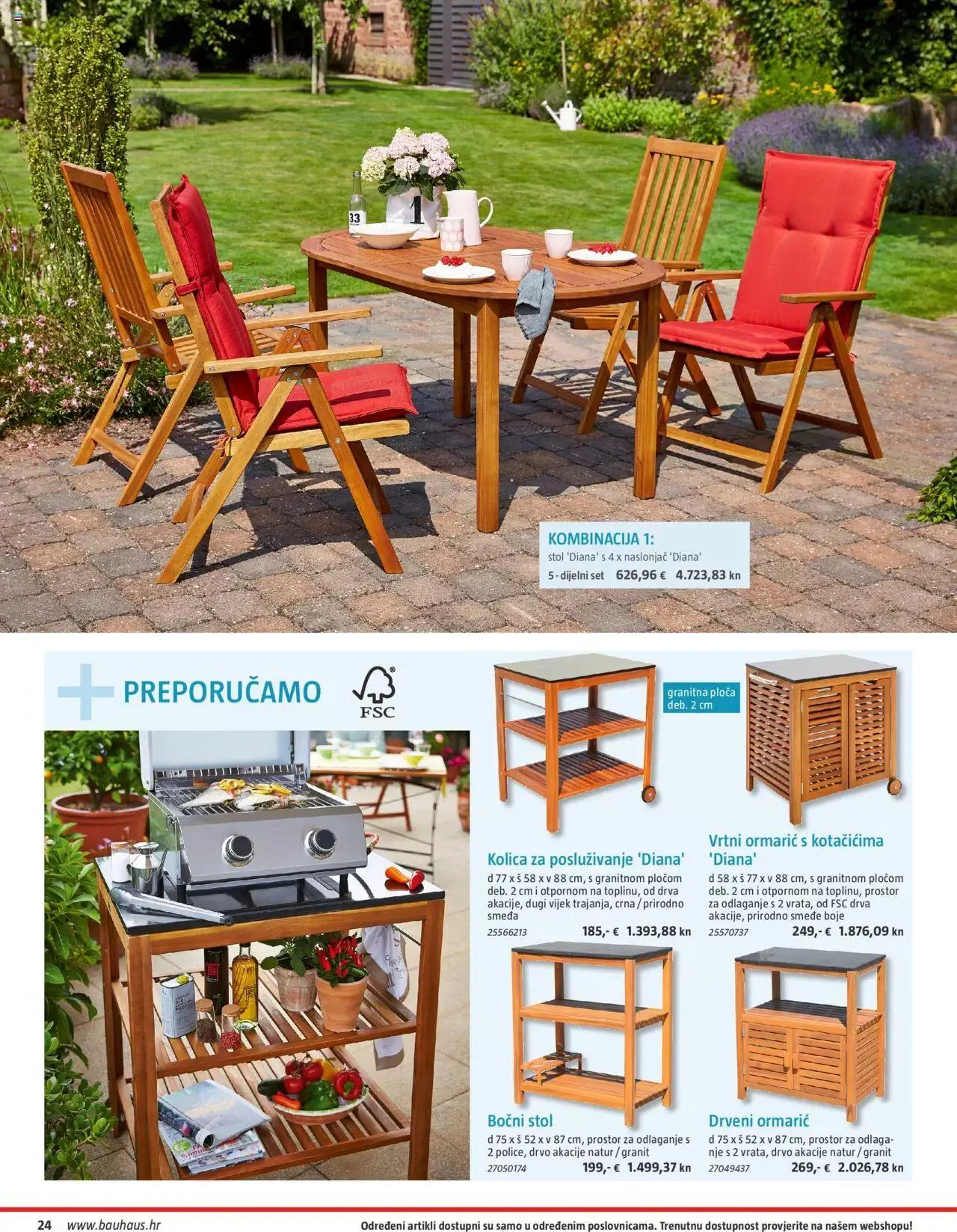 Katalog Vrtni namještaj Bauhaus od 24. ožujka do 31. srpnja 2023. - Pregled Stranica 24