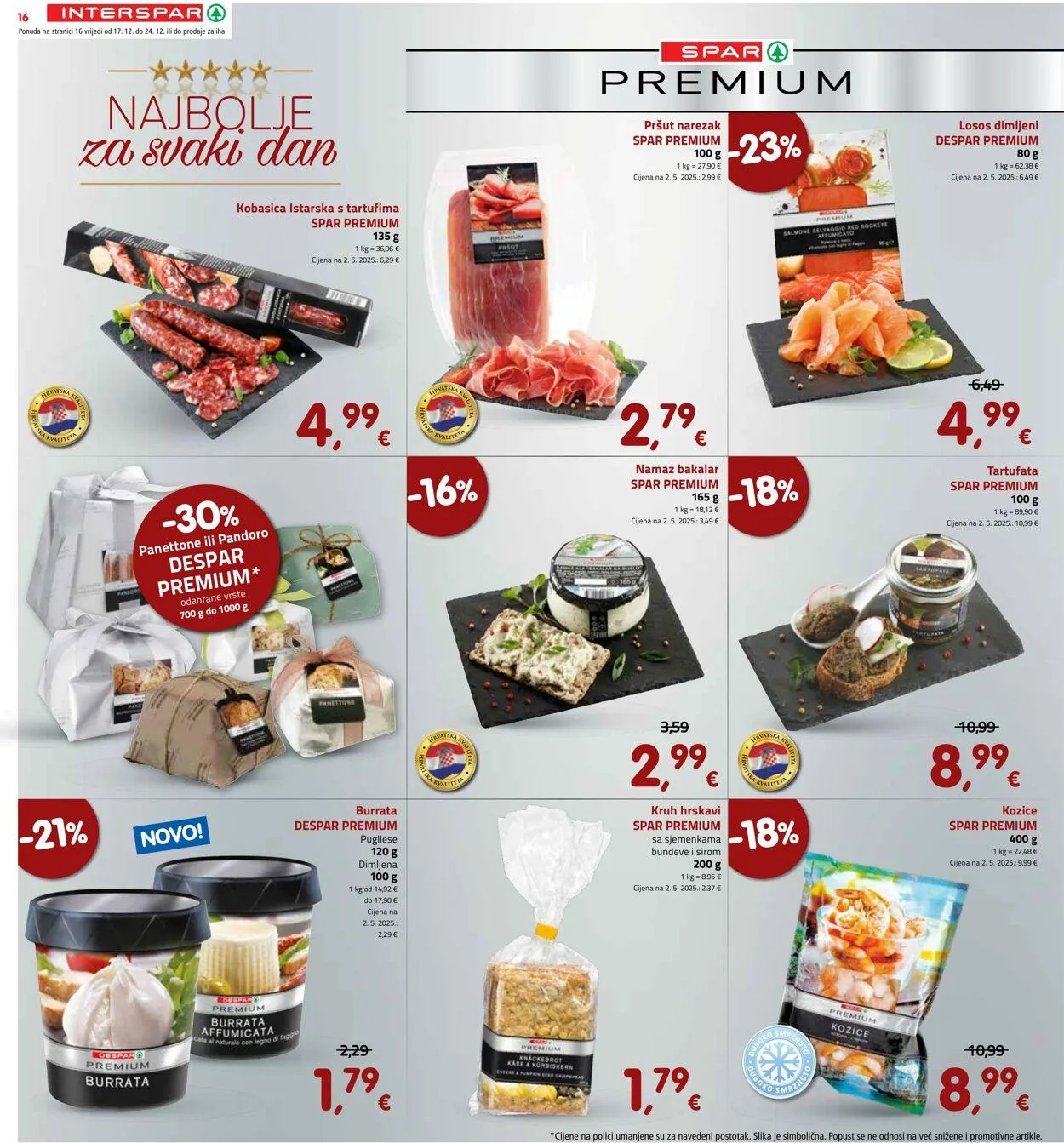 Katalog Spar od 17. prosinca do 23. prosinca 2025. - Pregled Stranica 16