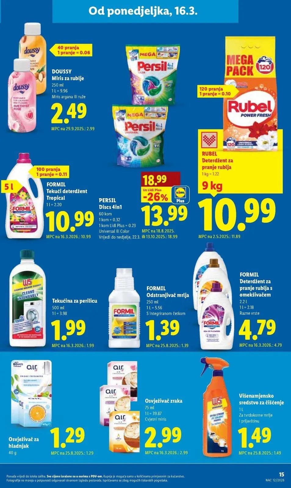 Katalog Lidl katalog do 22.03.2026 od 12. ožujka do 22. ožujka 2026. - Pregled Stranica 15