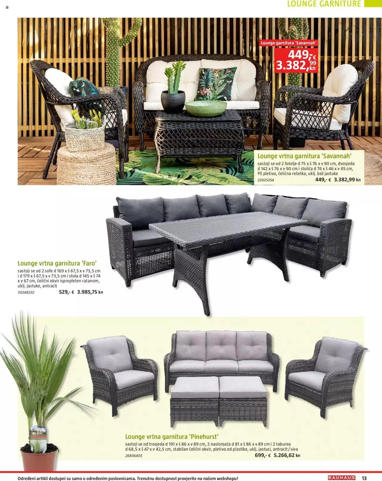 Katalog Vrtni namještaj Bauhaus od 24. ožujka do 31. srpnja 2023. - Pregled Stranica 13