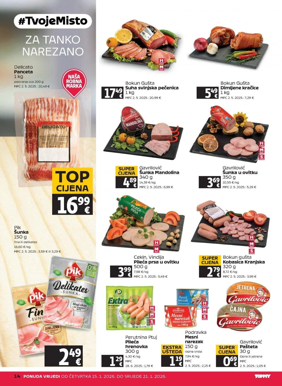 Katalog Tommy katalog do 21.01.2026 od 15. siječnja do 21. siječnja 2026. - Pregled Stranica 14